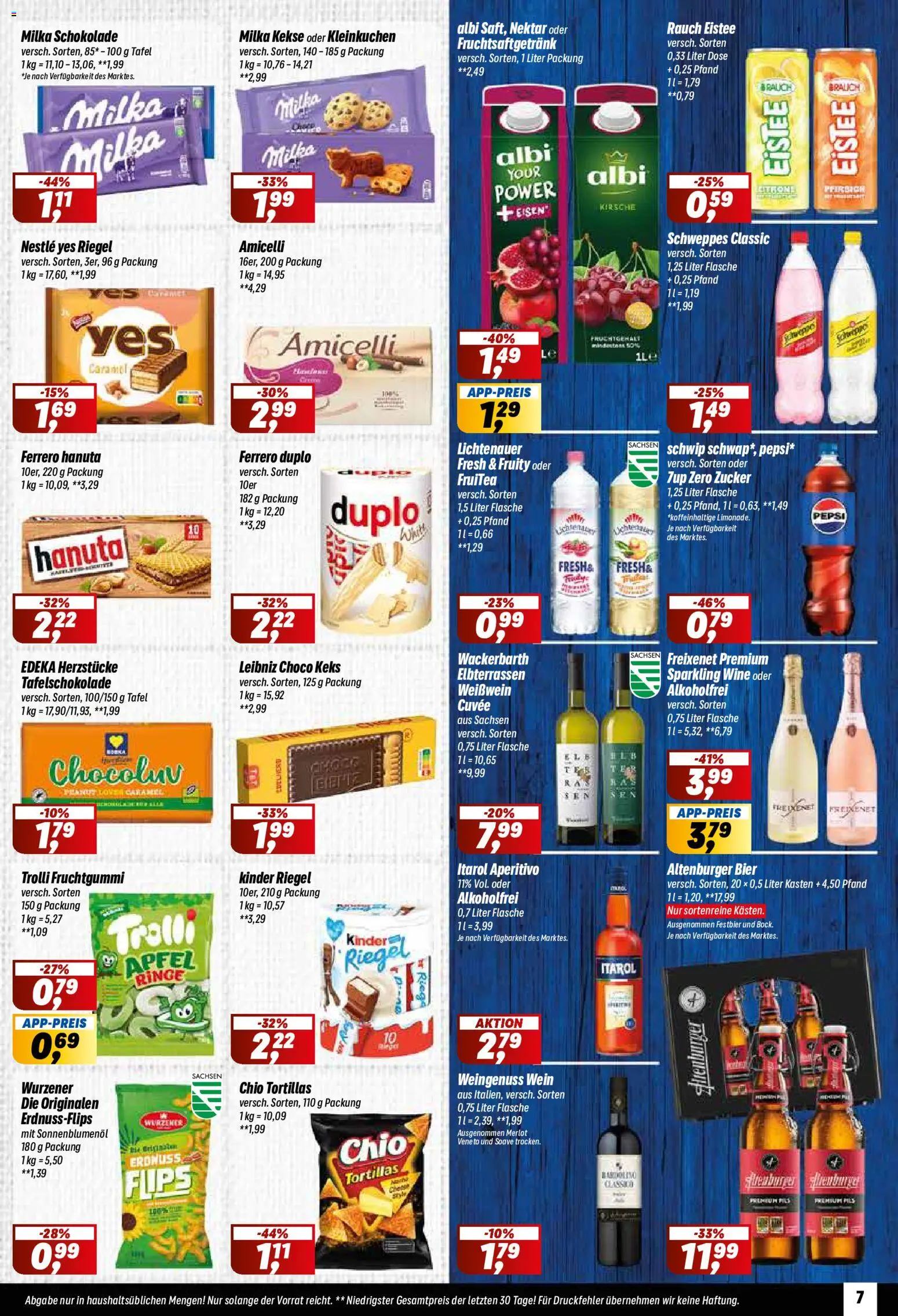 Simmel Prospekt – gültig ab 31.08.2026 | Seite: 7 | Produkte: Schokolade, Merlot, Kinder riegel, Chio tortillas
