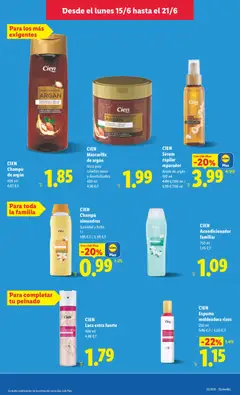 Vista previa CIEN Sérum capilar reparador, Aceite de argán. válido desde el 15.06.2026 | Página: 35