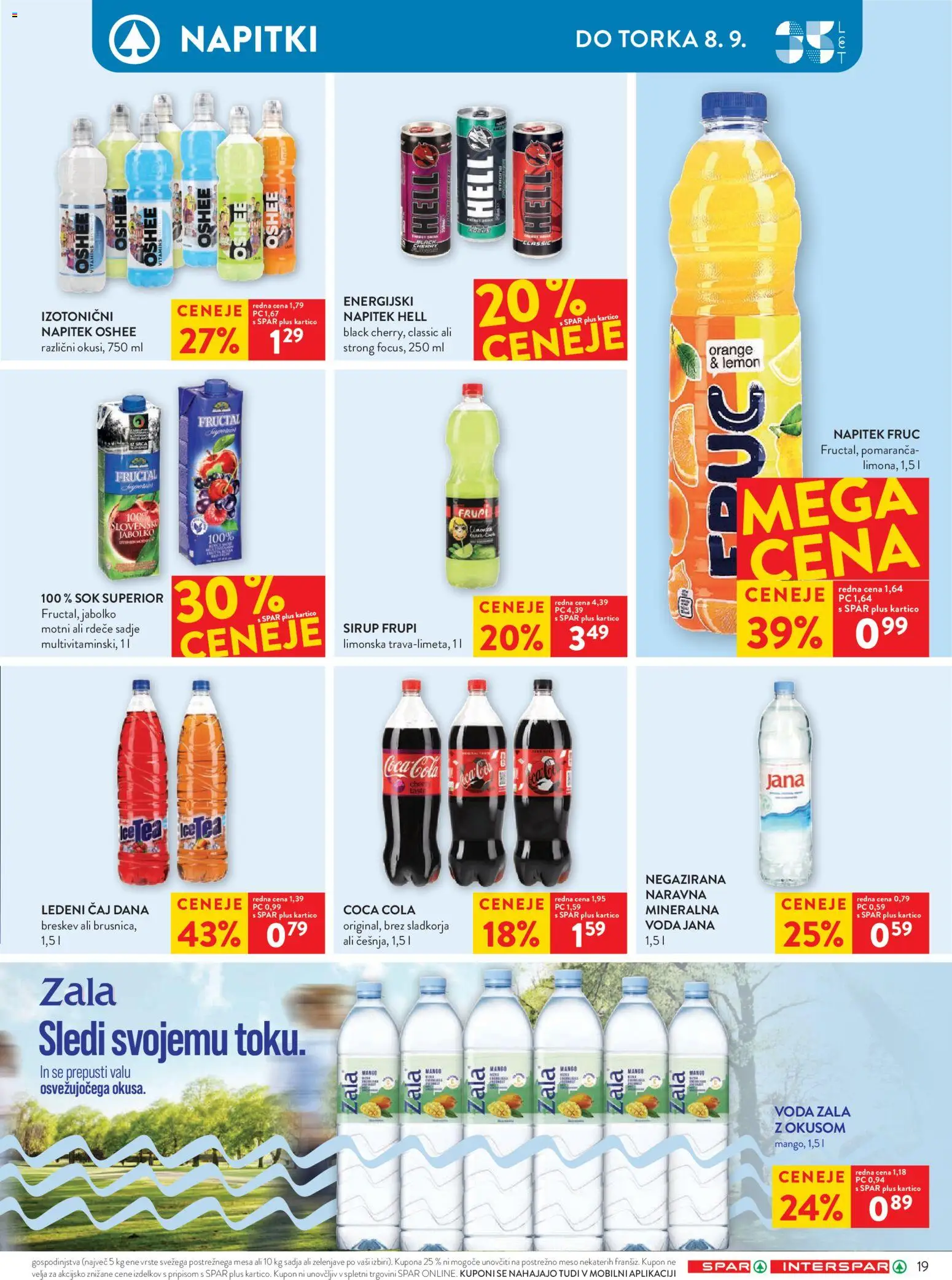 Novi Spar katalog ponudbe – veljaven od 02.09.2026 | Stran: 26 | Izdelki: Sok, Voda, Sadje, Breskev