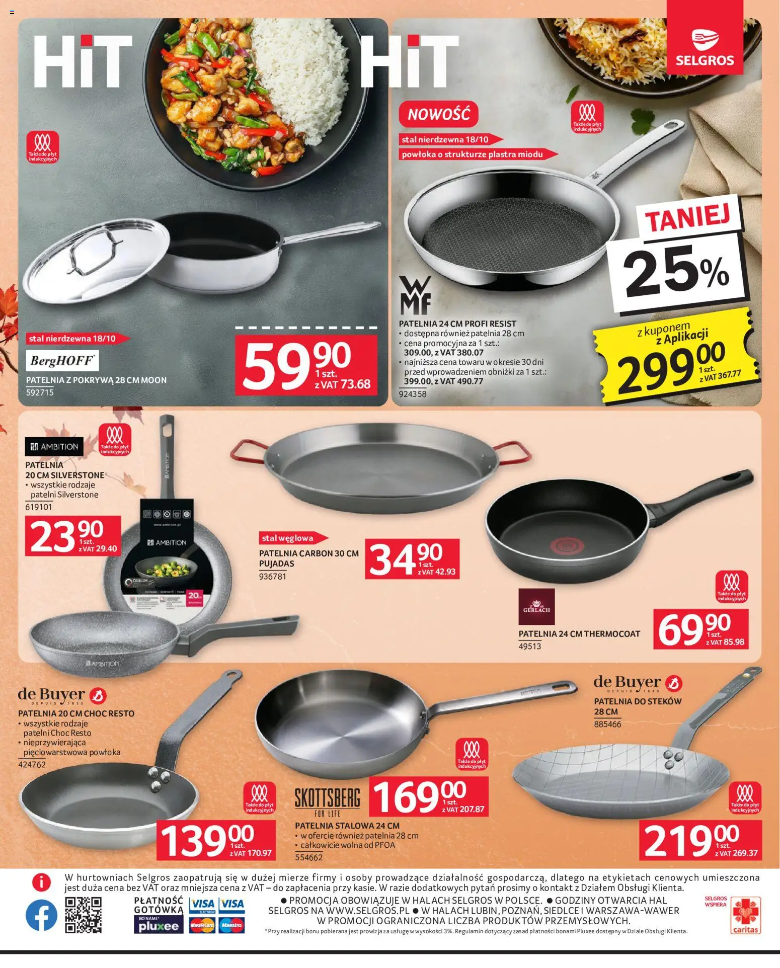 Selgros cash&carry gazetka - Oferta przemysłowa od 22.10.2026 | Strona: 16 | Produkty: Patelnia