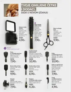 Avon Katalog - Pregled kataloga iz trgovine Avon, vrijedi od 01.08.2026 | Stranica: 144 | Proizvodi: Četka, Škare, Oblikovanje kose, Četka za kosu