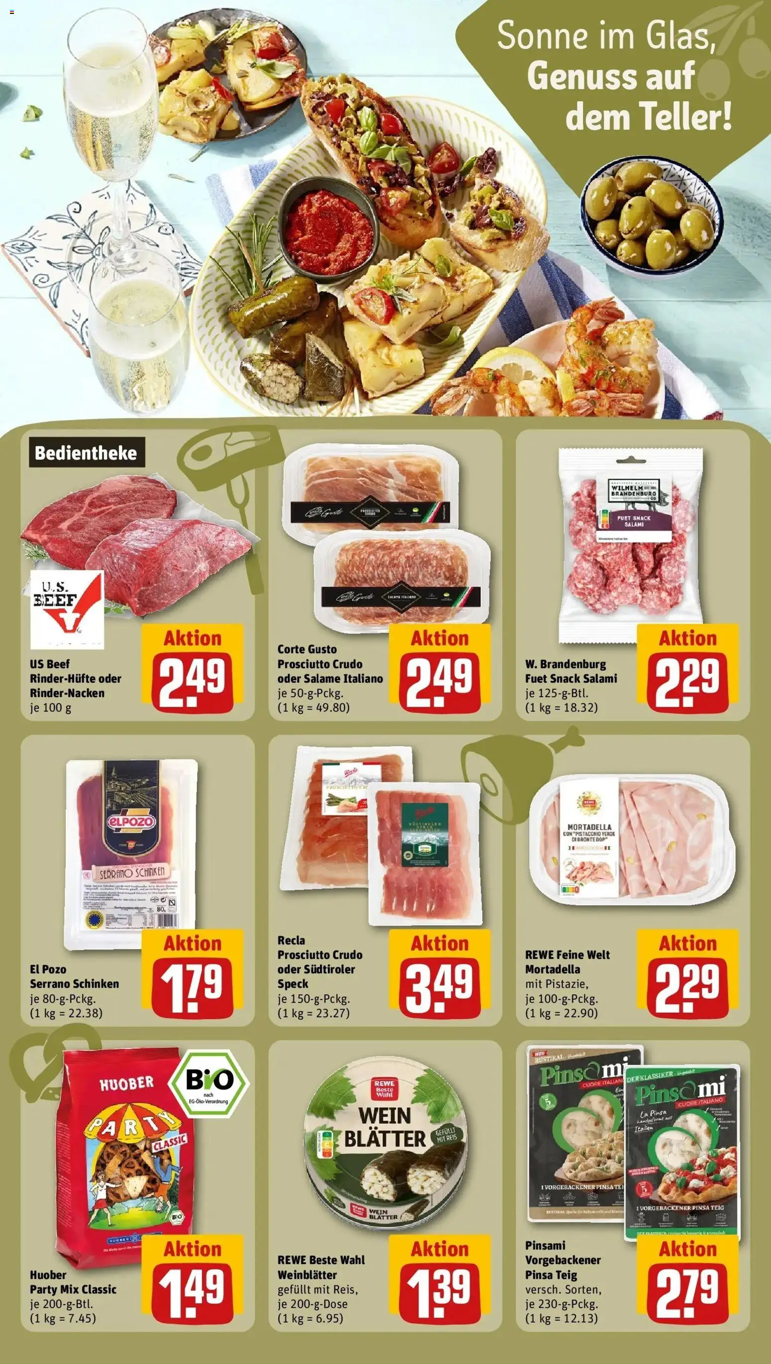 Rewe Prospekt Kelkheim / Fischbach – gültig ab 05.07.2026 | Seite: 21 | Produkte: Salami, Serrano schinken, Schinken, Reis