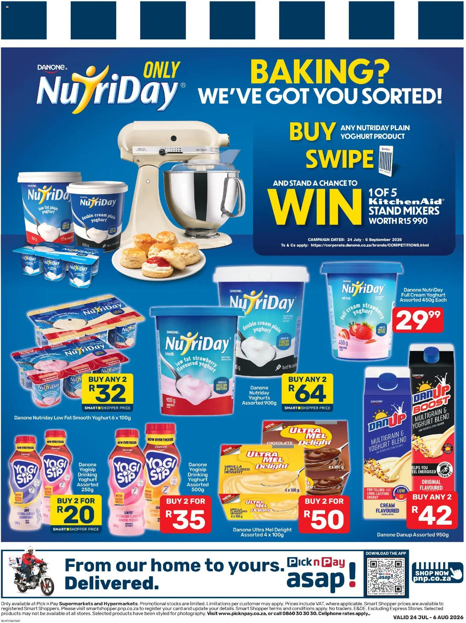 New Pick n Pay catalogue – valid from 24/07/2026 | Page: 13 | Products: Dates, Yoghurt, Chocolate, Cream
