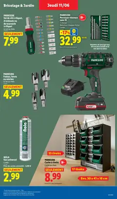 LIDL - Prévisualisation de PARKSIDE Fraises, forets ou mèches, A set of milling cutters, drills or bits. The set of choice. valide à partir de 11.06.2026 | Page: 37