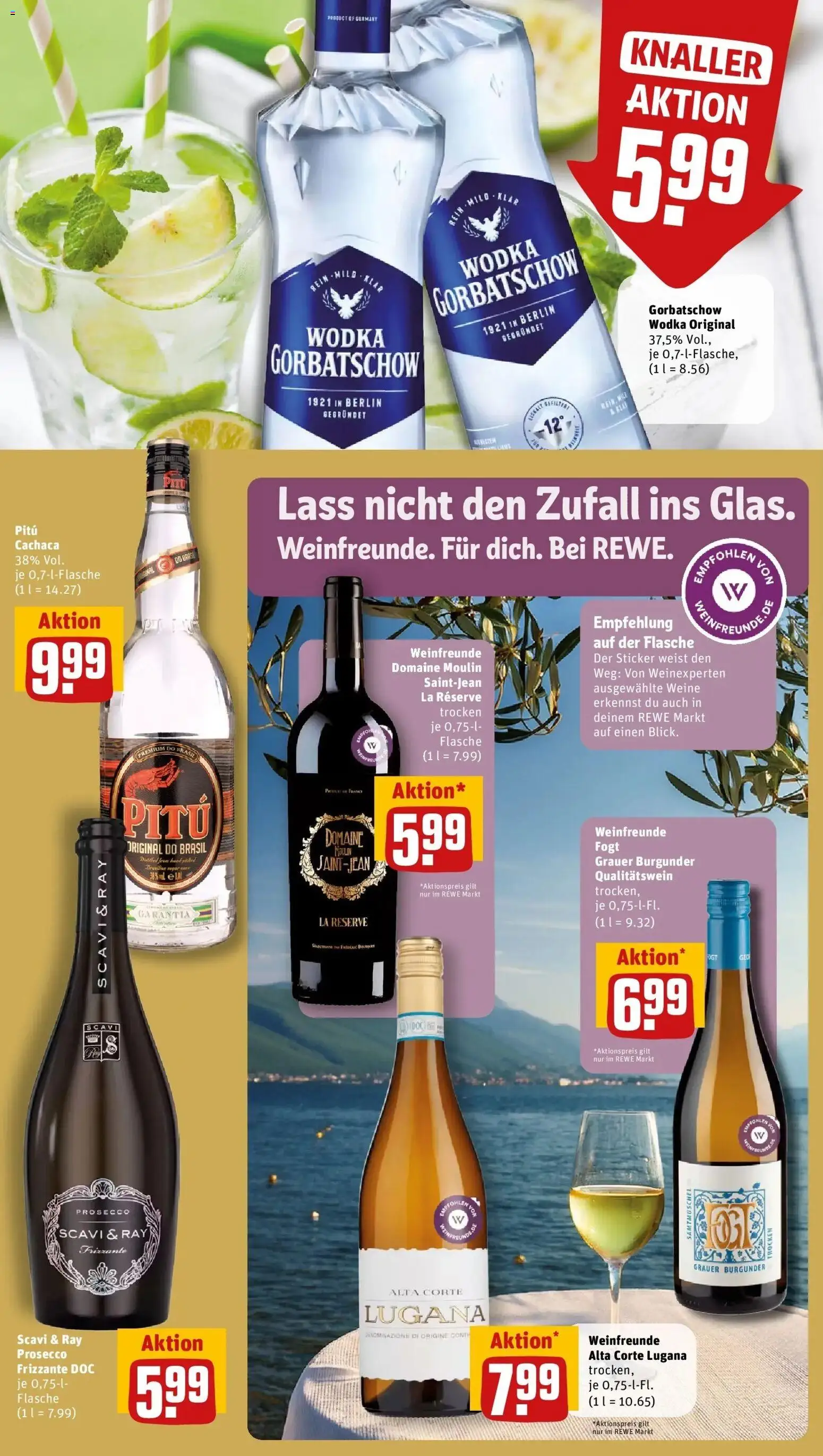 Rewe Prospekt Dortmund – gültig ab 27.07.2026 | Seite: 17 | Produkte: Prosecco, Wodka gorbatschow, Wodka