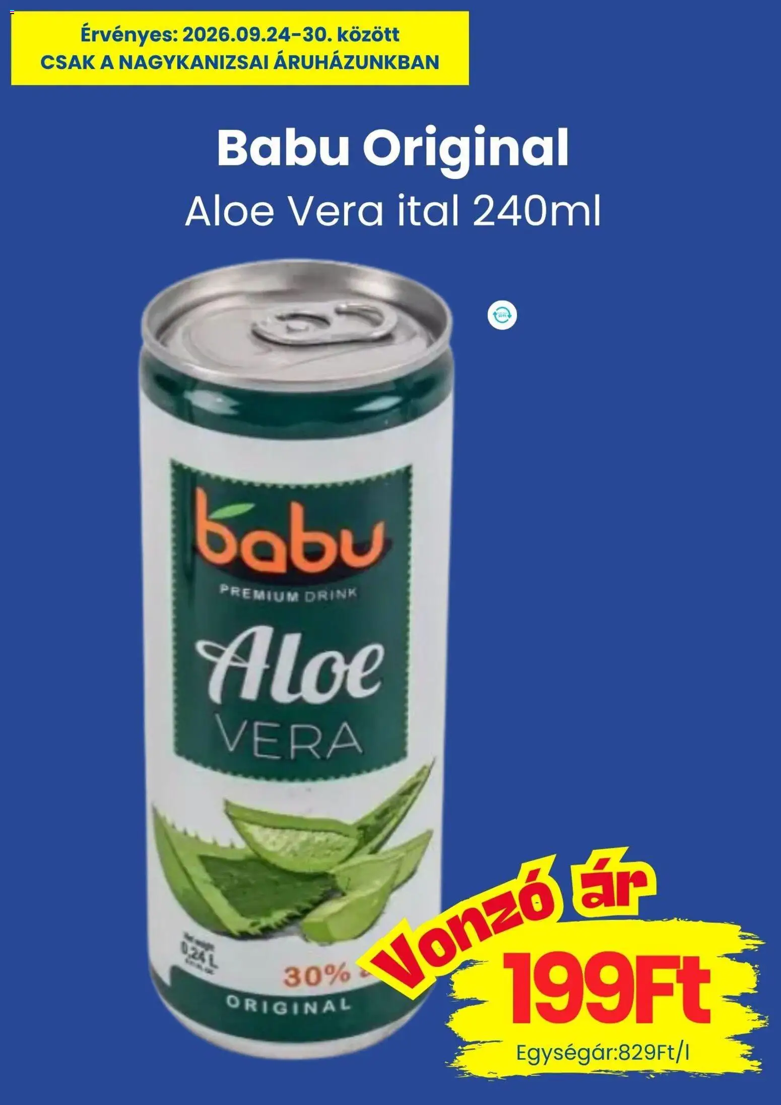 Magnetic akciós ujság - amely érvényes a következő dátumtól: 2026.09.24. | Oldal: 9 | Termékek: Aloe vera ital, Aloe vera
