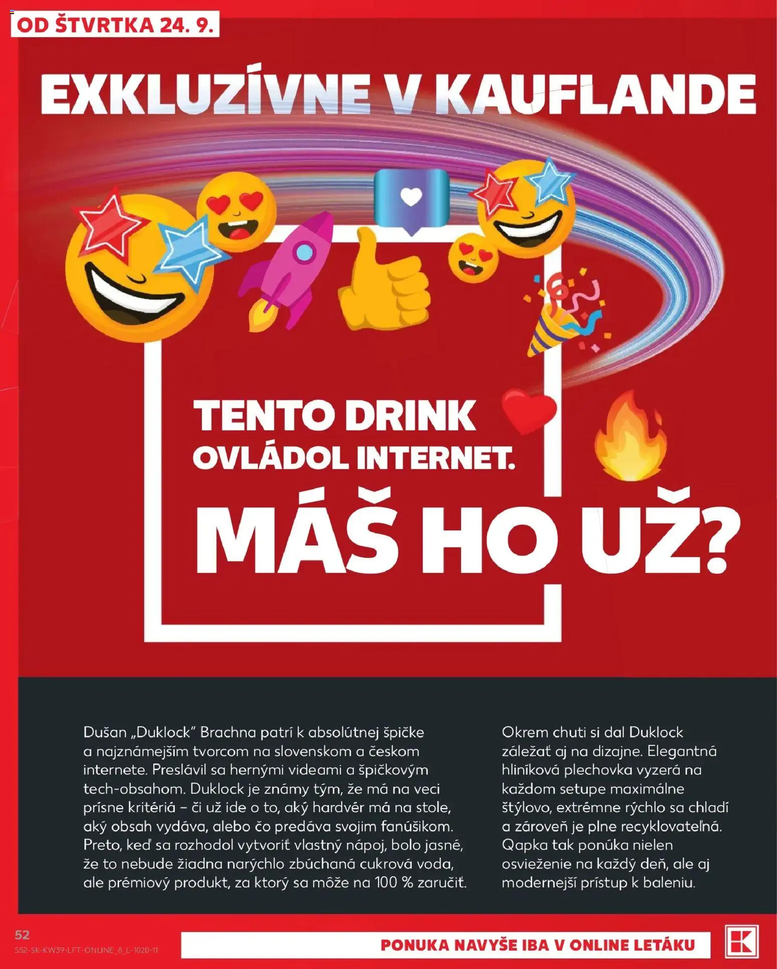 Nové Kaufland akcie – leták je platný od 24.09.2026 | Strana: 52
