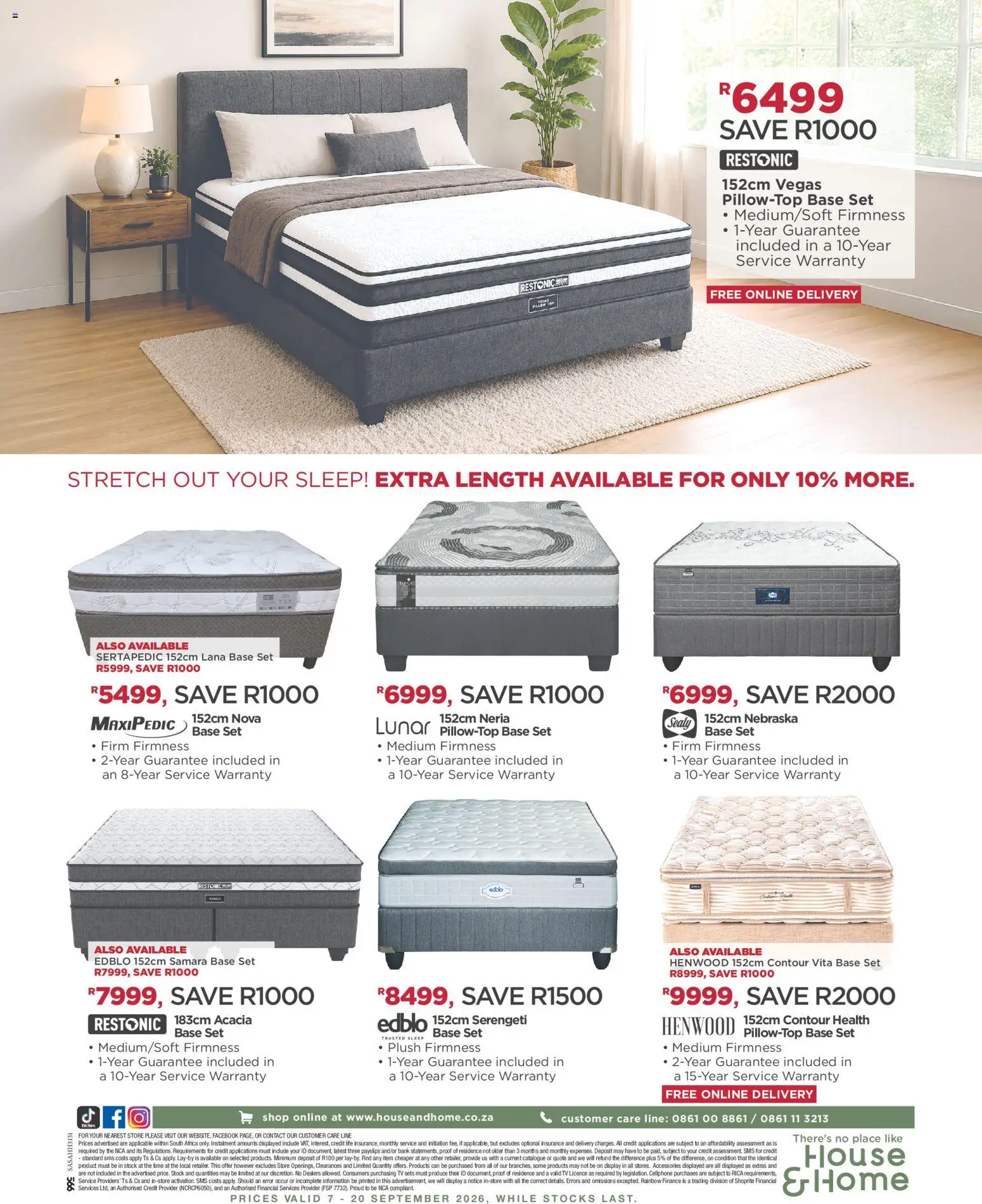New House and Home catalogue – valid from 07/09/2026 | Page: 16 | Products: Pillow, TV, Stock
