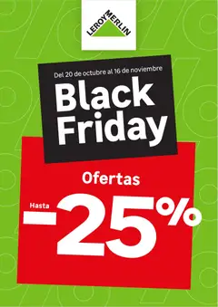 Vista previa Leroy Merlin Black Friday válido desde el 20/10/2026
