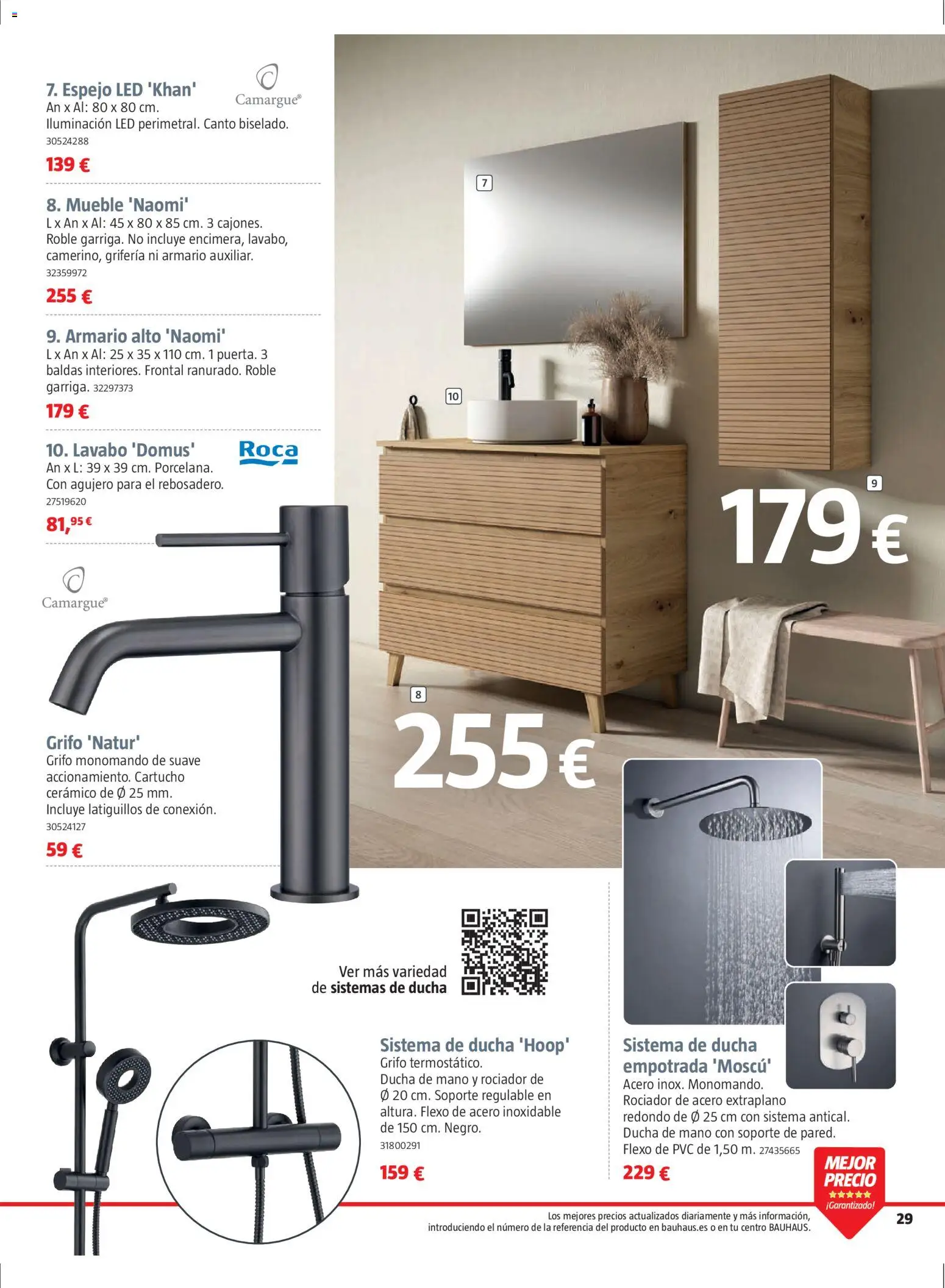 Bauhaus folleto Renueva │ válido desde el 02.03.2026 | Página: 29 | Productos: Galette de chaise, Armario, Lavabo, Espejo