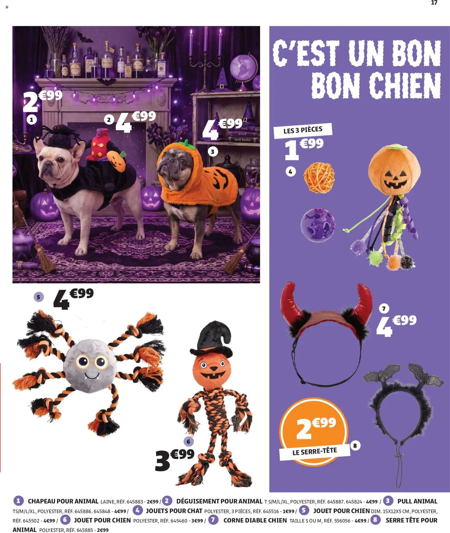 {H1} | Page: 17 | Produits: Jouet pour chien, Jouets, Diable, Chapeau
