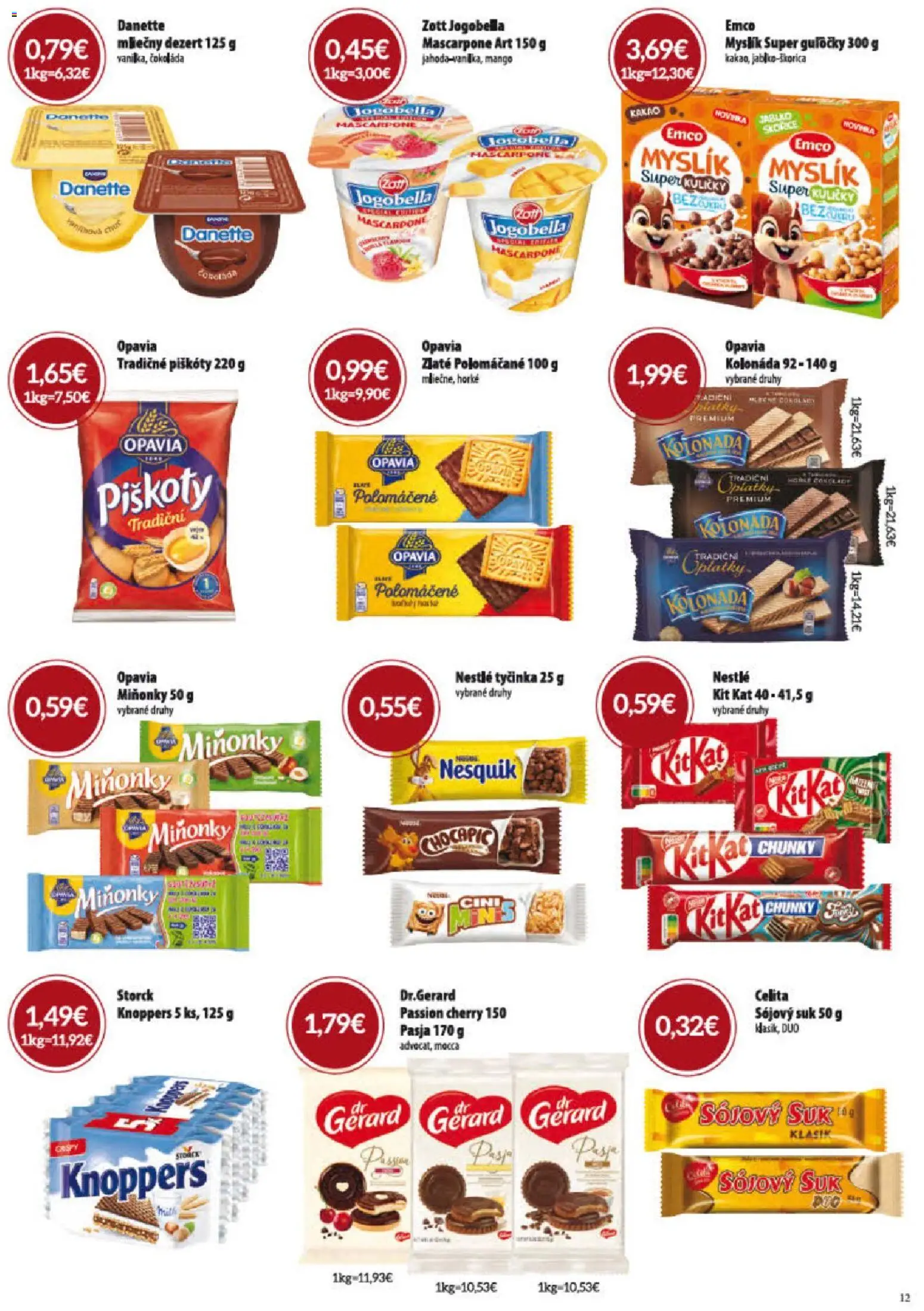Nové KARMEN CBA akcie – leták je platný od 02.07.2026 | Strana: 12 | Produkty: Čokoláda, Mango, Mascarpone, Nesquik