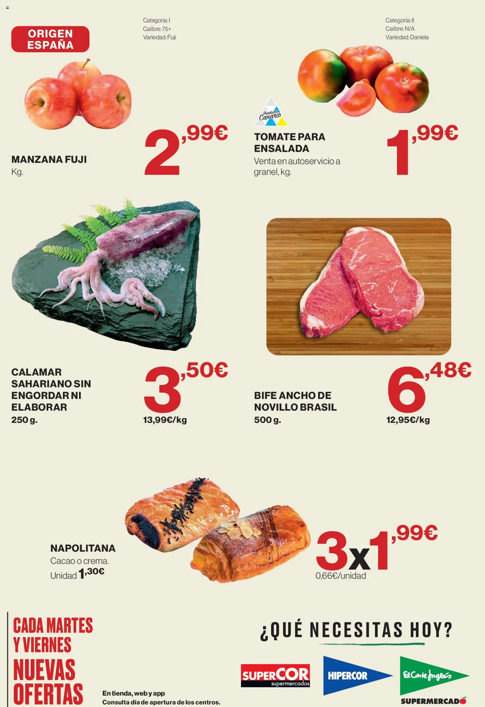El Corte Inglés ofertas │ válido desde el 23/06/2026 | Página: 2 | Productos: Manzana, Ensalada, Φρυγανιές σικάλεως