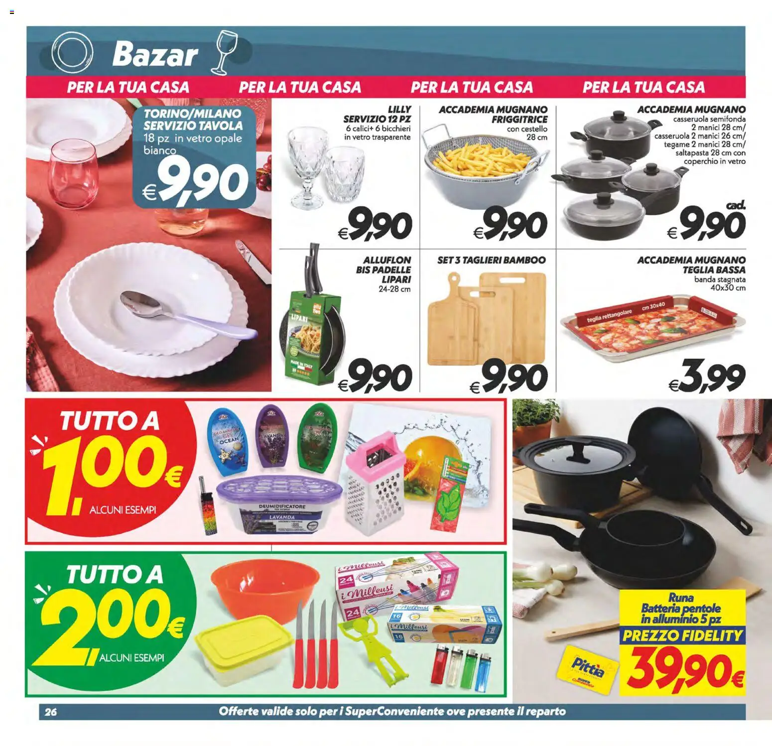 Volantino SuperConveniente del 22/09/2026 | Pagina: 26 | Prodotti: Deumidificatore, Alluminio, Lavanda, Friggitrice