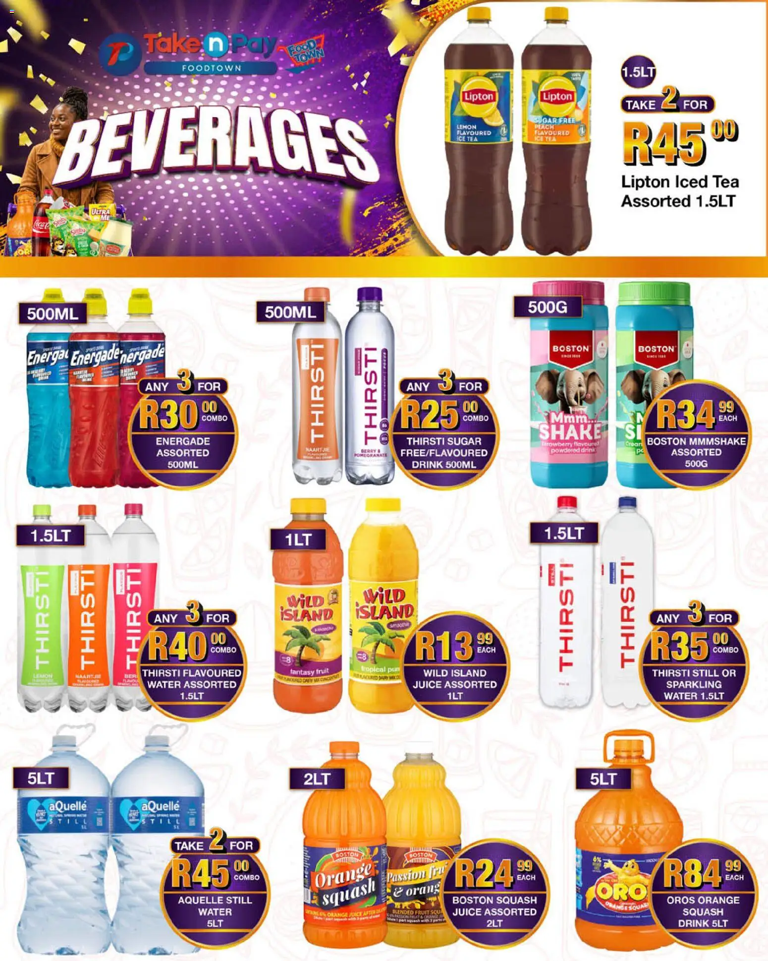 New Take n Pay catalogue – valid from 04.05.2026 | Page: 6 | Products: Squash, Water, Fruit, Lemon