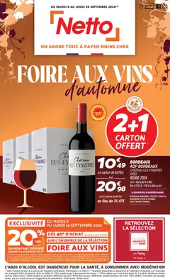 Netto - Prévisualisation de Netto foire aux vins valide à partir de 08/09/2026
