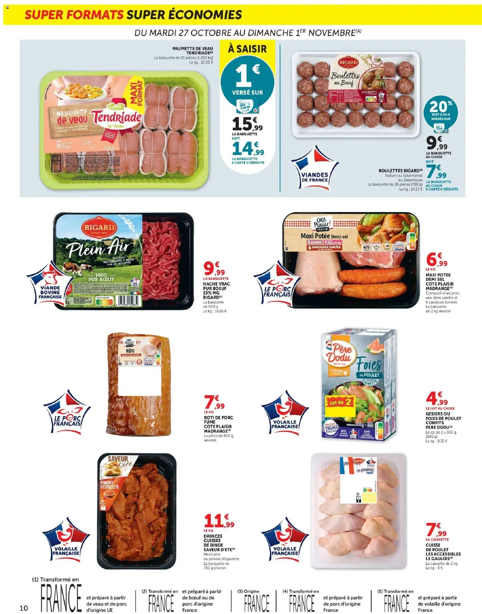 {H1} | Page: 10 | Produits: Rôti de porc, Poulet, Piment, Oignons