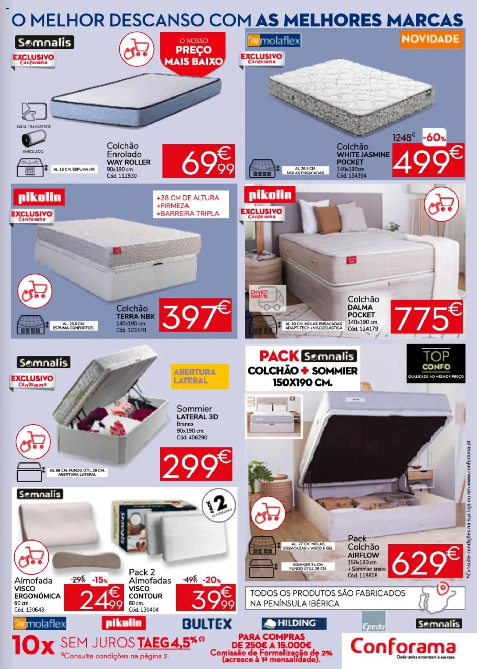 Conforama folheto │ válido de 26.05.2026 | Página: 13 | Produtos: Colchão, Almofada