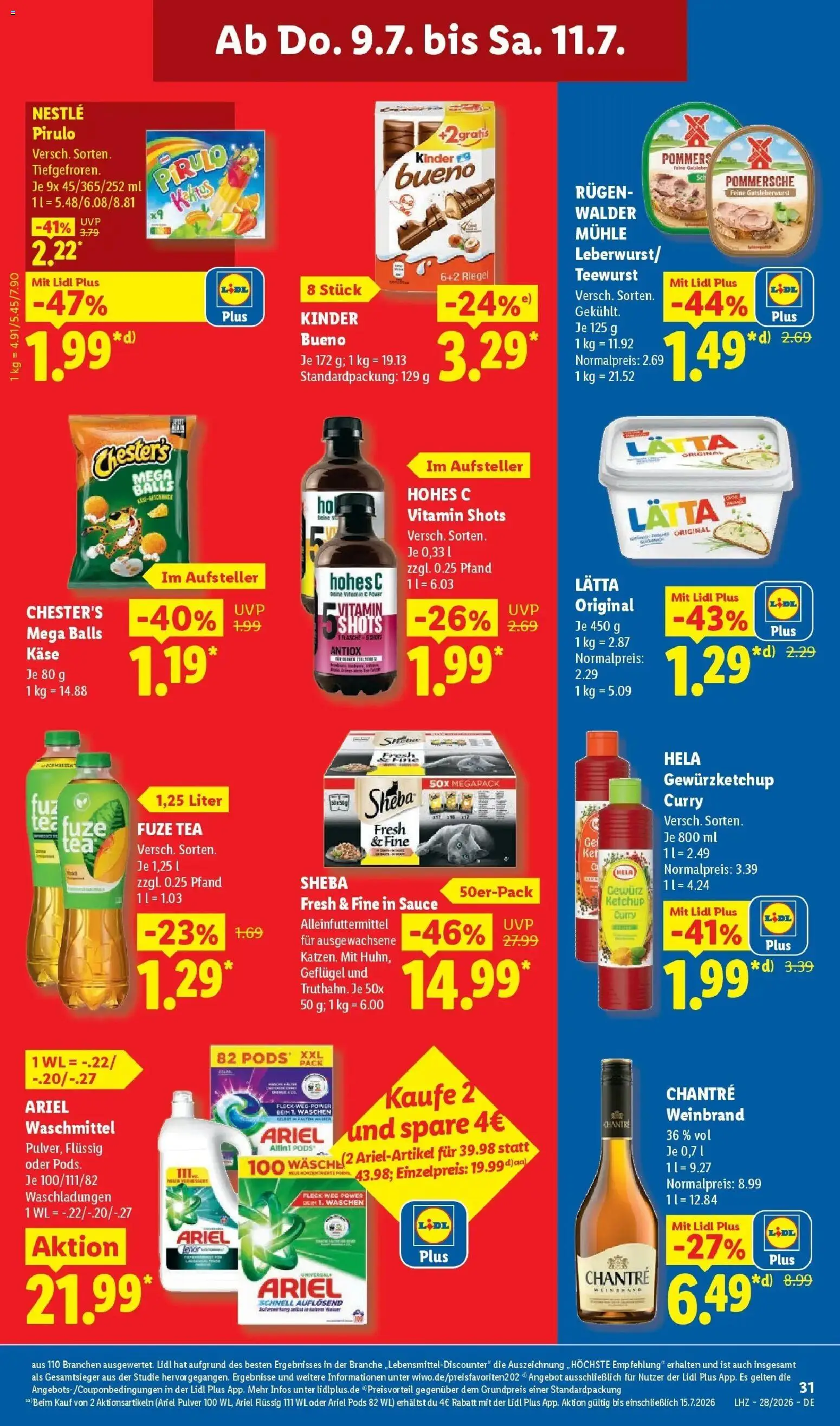 Lidl Prospekt Villingen-schwenningen – gültig ab 06.07.2026 | Seite: 57 | Produkte: Butter, Käse, Wasser, Chips