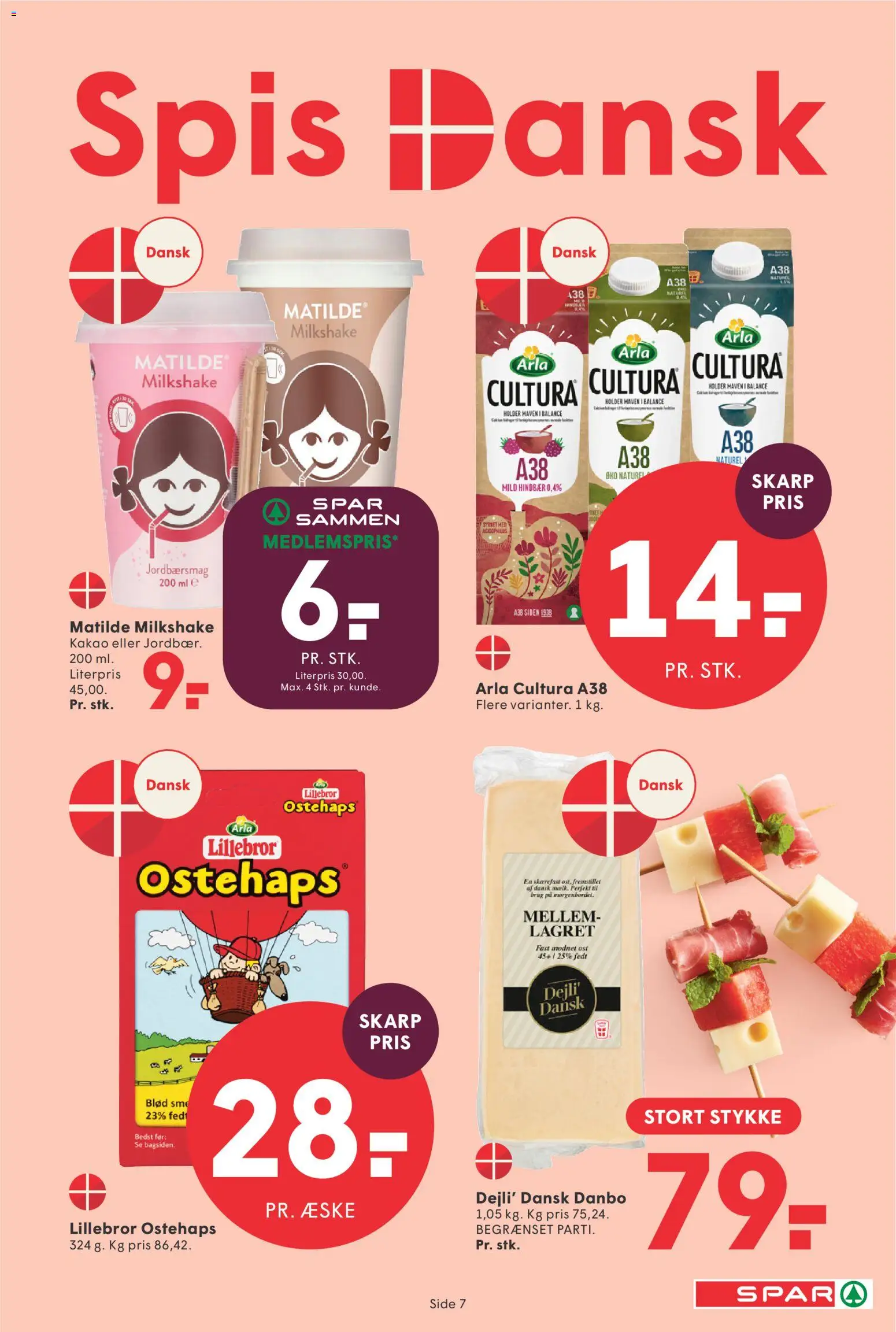 Spar tilbudsavis – gyldig fra 10/07/2026 | Side: 8 | Produkter: Ost, Kakao, Hindbær, Ostehaps