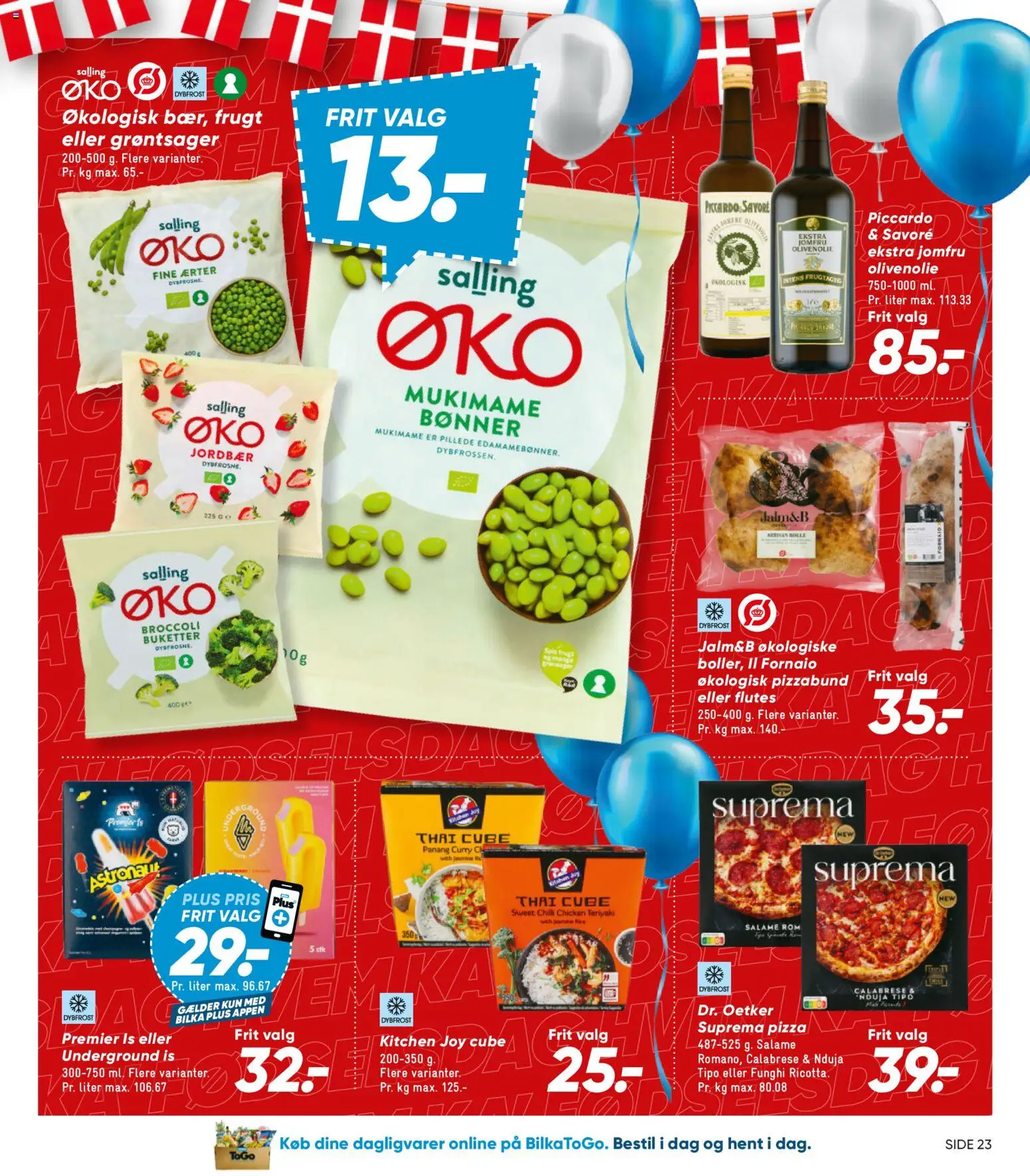 Bilka tilbudsavis – gyldig fra 04/09/2026 | Side: 29 | Produkter: Jordbær, Broccoli, Is, Ærter