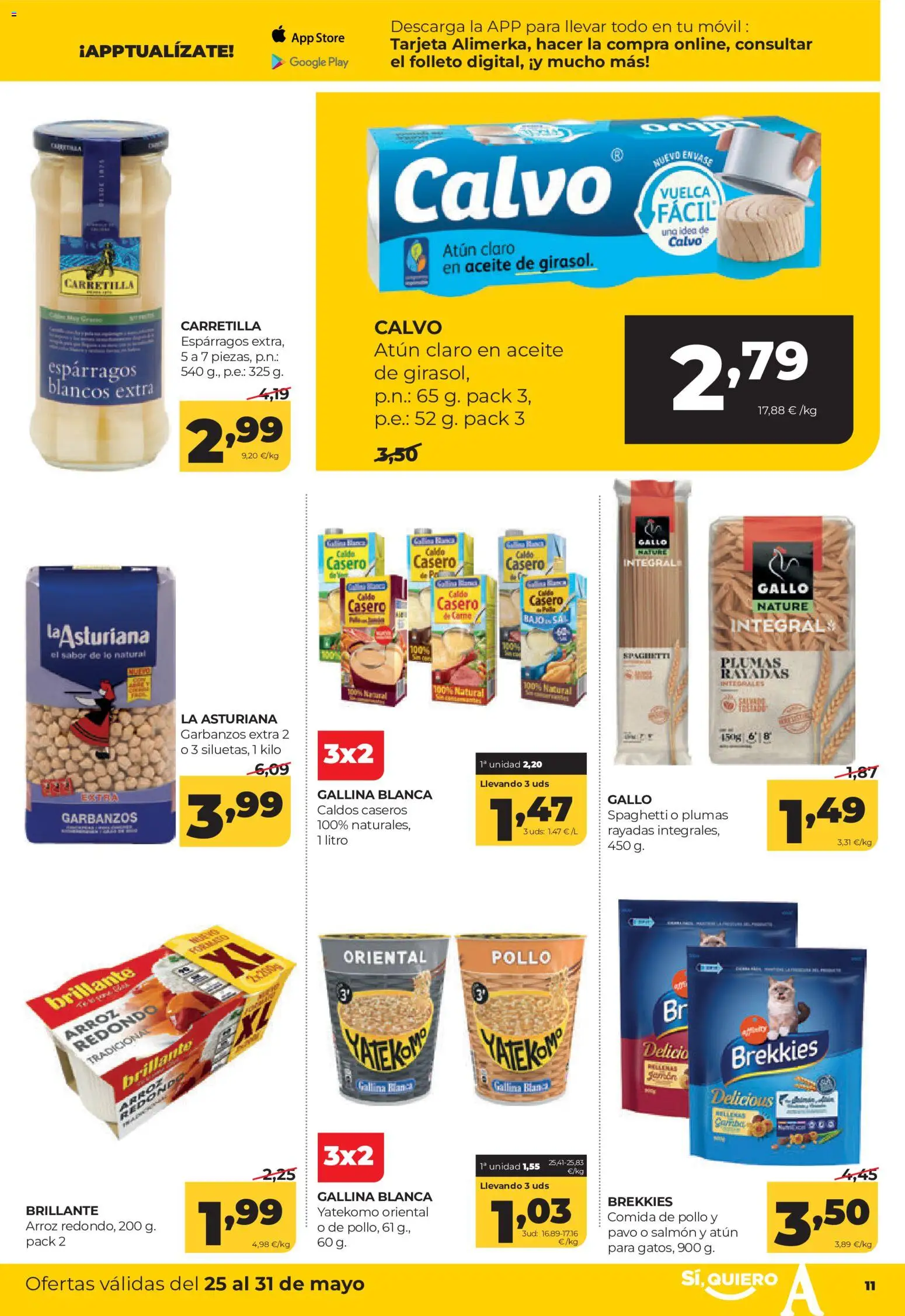 Alimerka folleto Asturias │ válido desde el 25.05.2026 | Página: 11 | Productos: Aceite, Arroz, Νερό καρύδας, Atún claro