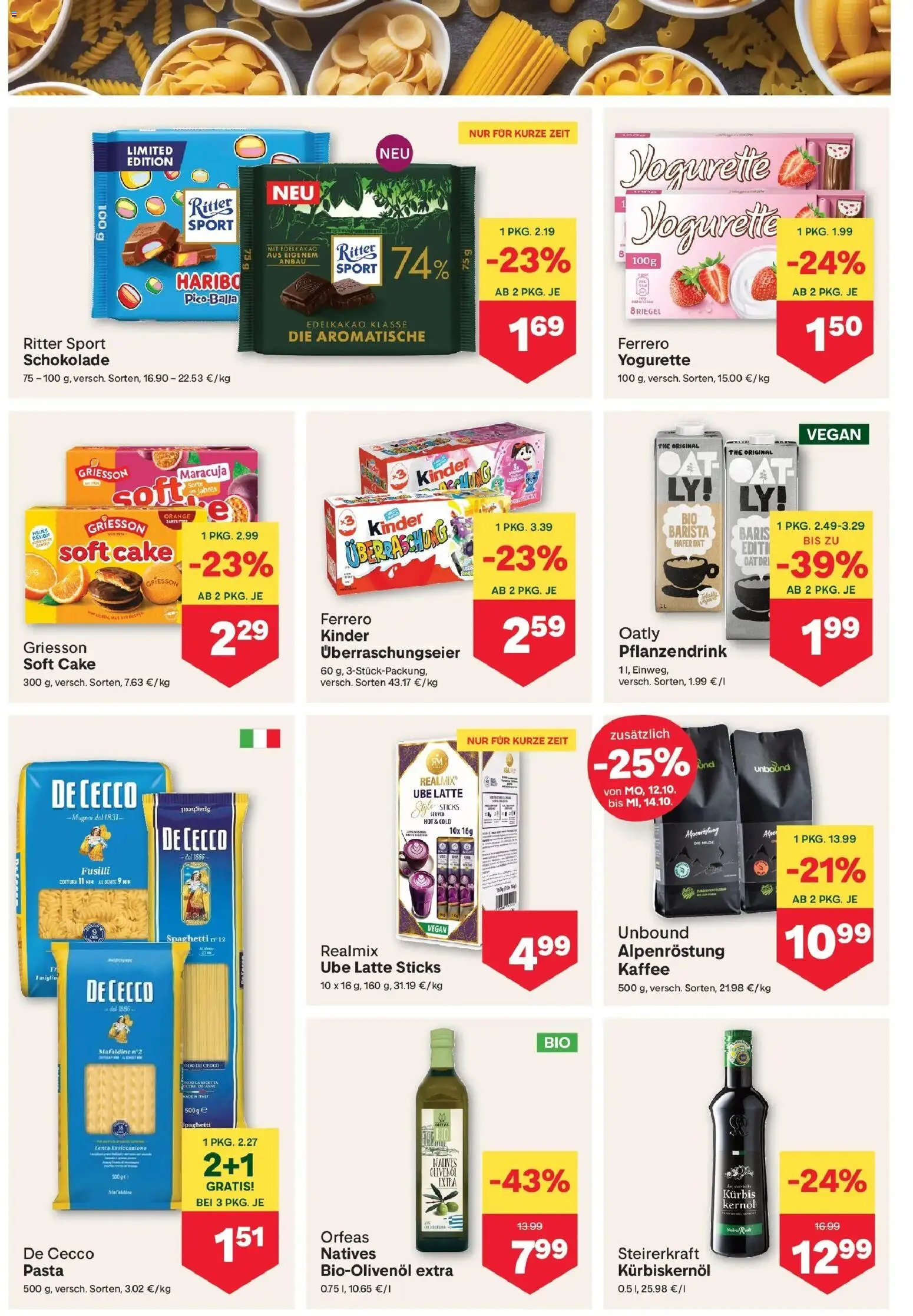 MPREIS Pfunds von 08.10.2026 - Aktuelle Angebote | Seite: 6 | Produkte: Pasta, Kürbis, Spaghetti, Schokolade
