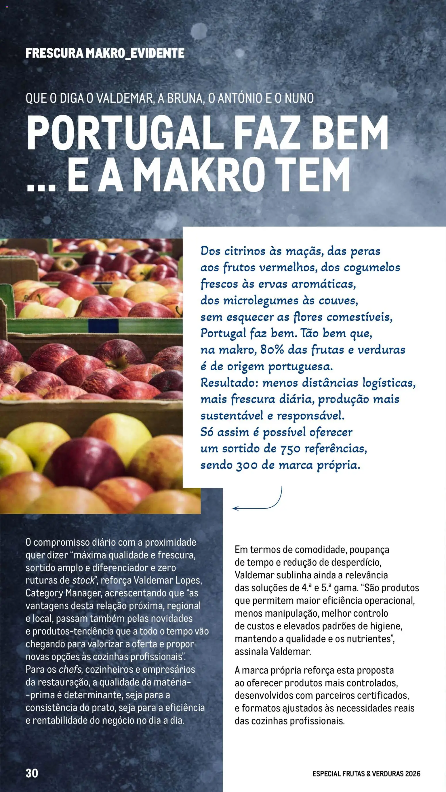 Makro Especial Frutas e Verduras 2026 │ válido de 06.03.2026 | Página: 30 | Produtos: Flores, Peras, Cogumelos