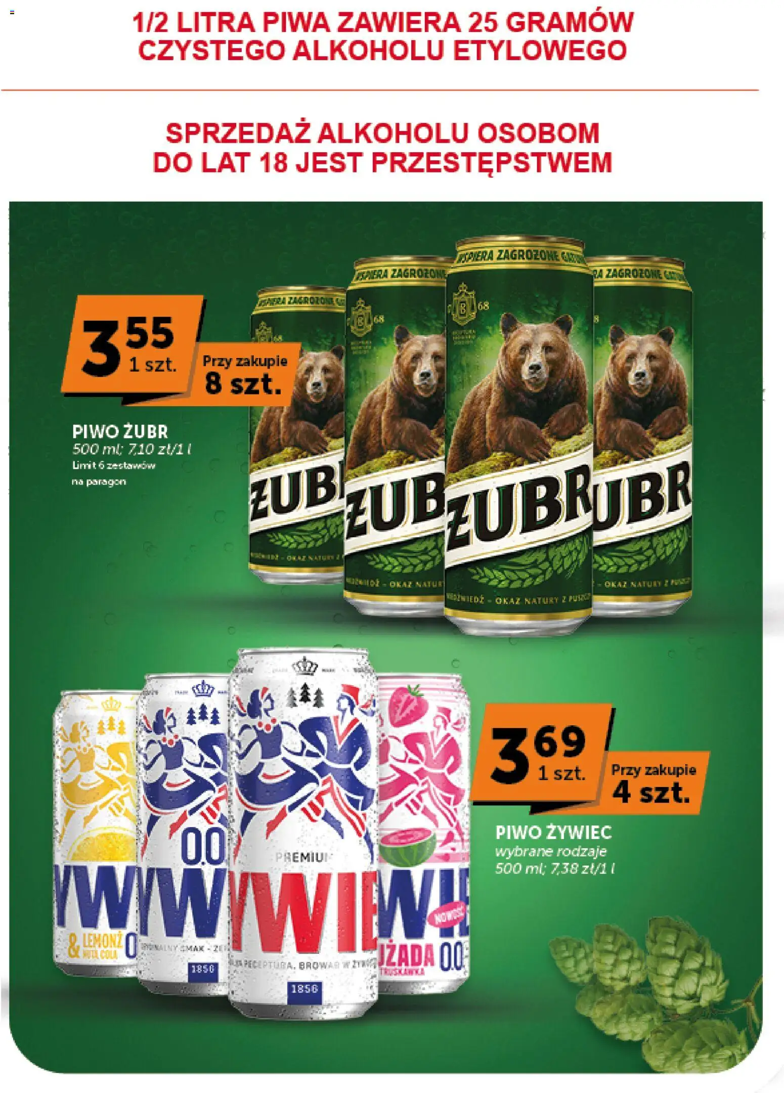 ABC gazetka - Market od 10.09.2026 | Strona: 19 | Produkty: Piwo żubr, Piwo