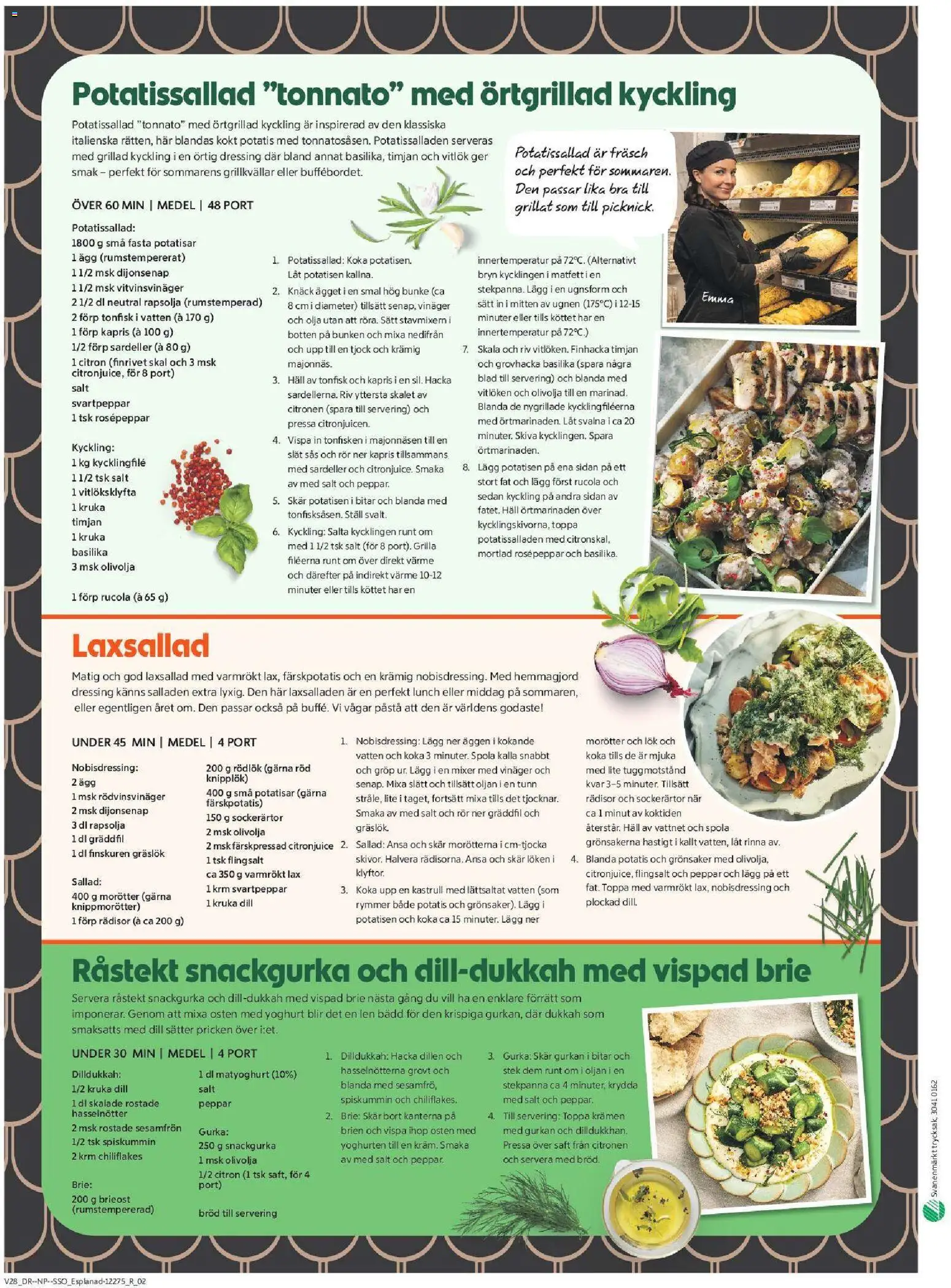 ICA Supermarket reklamblad aktuell från 06/07/2026 | Sida: 10 | Produkter: Gräslök, Ägg, Sardeller, Stekpanna
