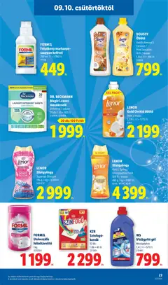 Lidl akciós újság - amely érvényes a következő dátumtól: 2026.09.10. | Oldal: 23
