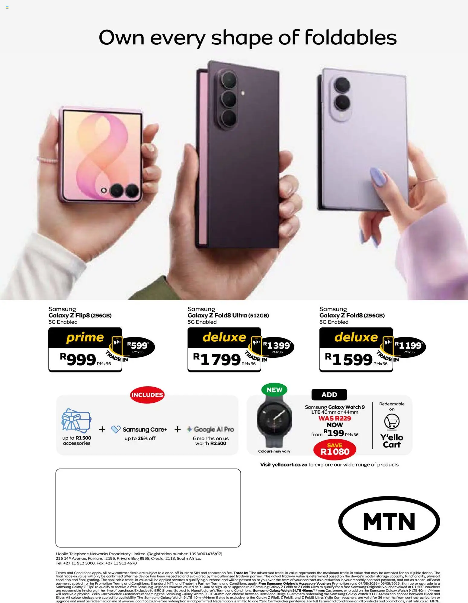 New MTN catalogue – valid from 07/08/2026 | Page: 44 | Products: Sim, Watch, Bag