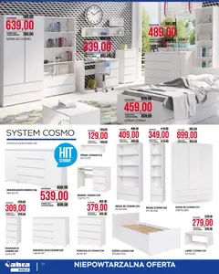 Pogląd oferty "Abra meble gazetka" - ważna od 03.07.2026 | Strona: 10 | Produkty: Łóżko, Szafa, Komoda, Półka