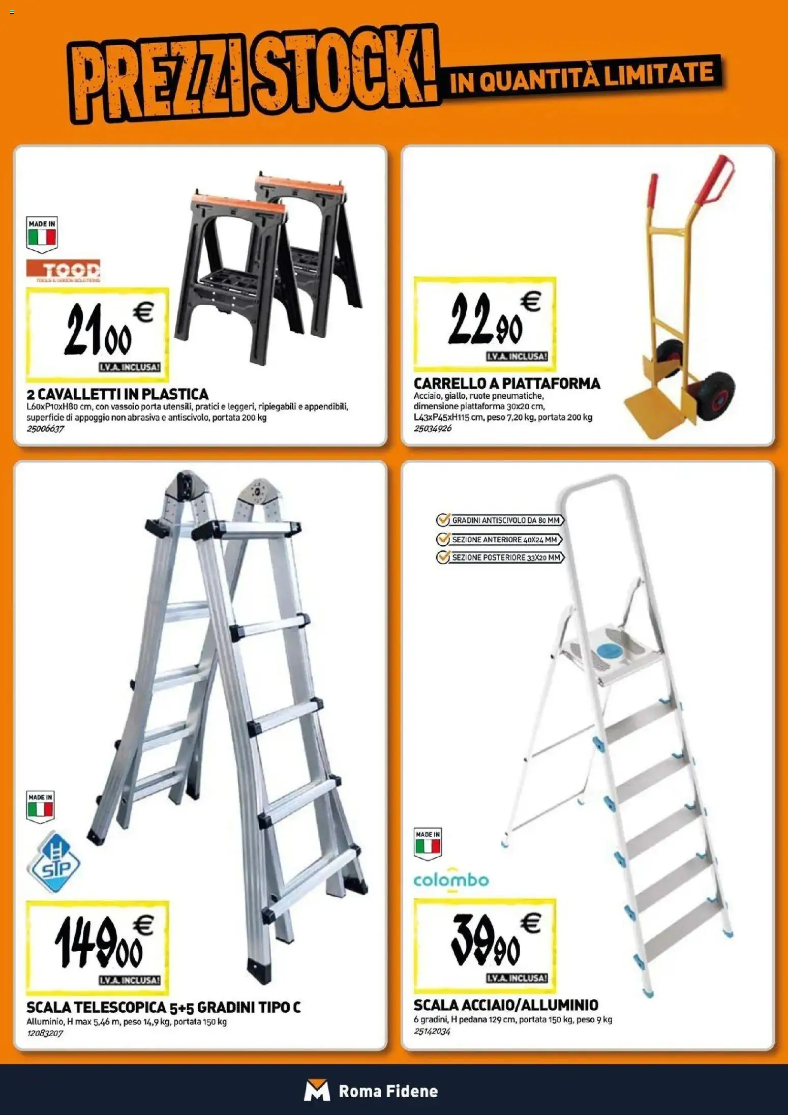 Volantino TECNOMAT del 29/10/2026 | Pagina: 16 | Prodotti: Porta, Carrello, Scala, Vassoio
