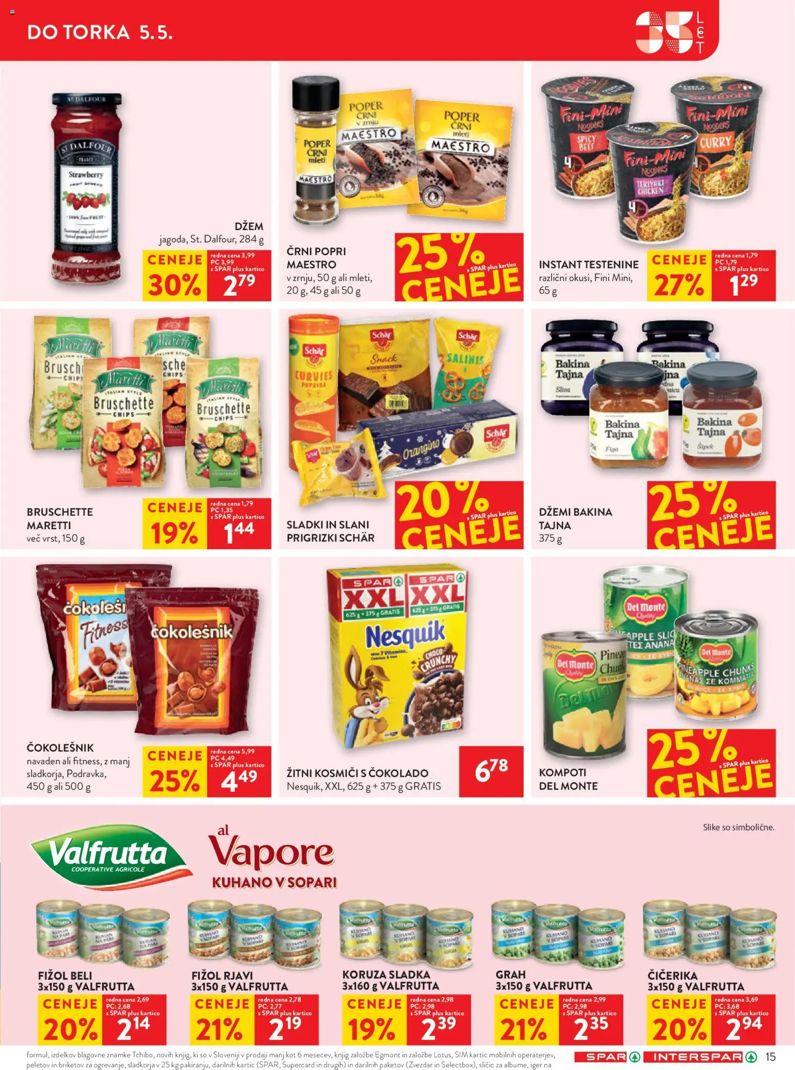 Novi Spar katalog ponudbe – veljaven od 29.04.2026 | Stran: 17 | Izdelki: Džem, Prigrizki, Poper, Grah