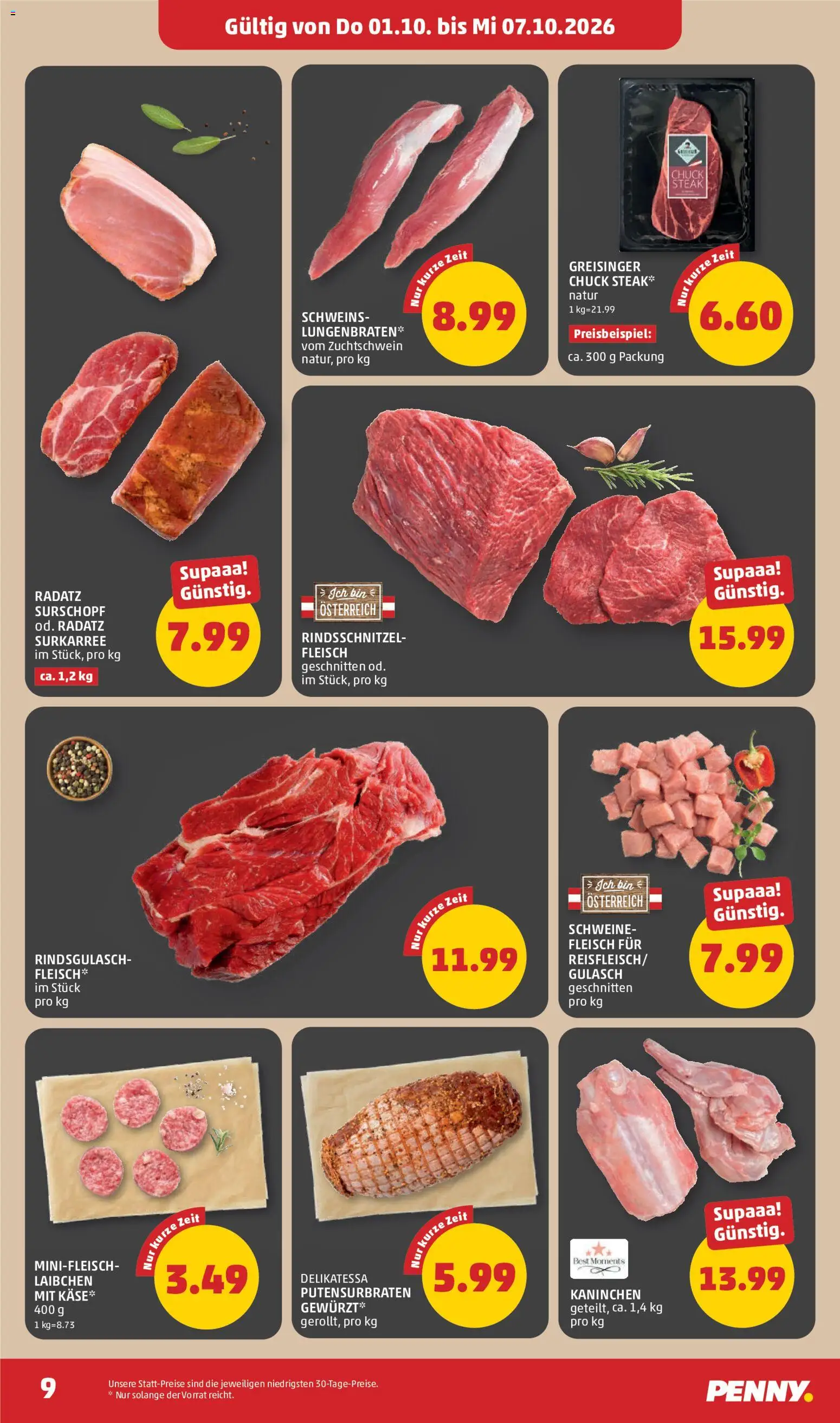 Penny Markt - Flugblatt gültig ab 01.10.2026 | Seite: 9