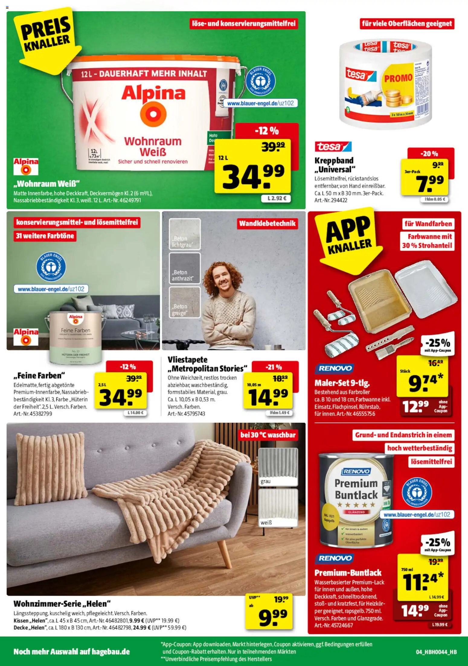 Hagebau Prospekt – gültig ab 24.10.2026 | Seite: 4 | Produkte: Kissen, Decke