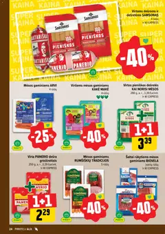 IKI leidinys galioja nuo 11.05.2026 | Puslapis: 24 | Prekių: Vištienos, Dešrelės, Kumpis, Dešra