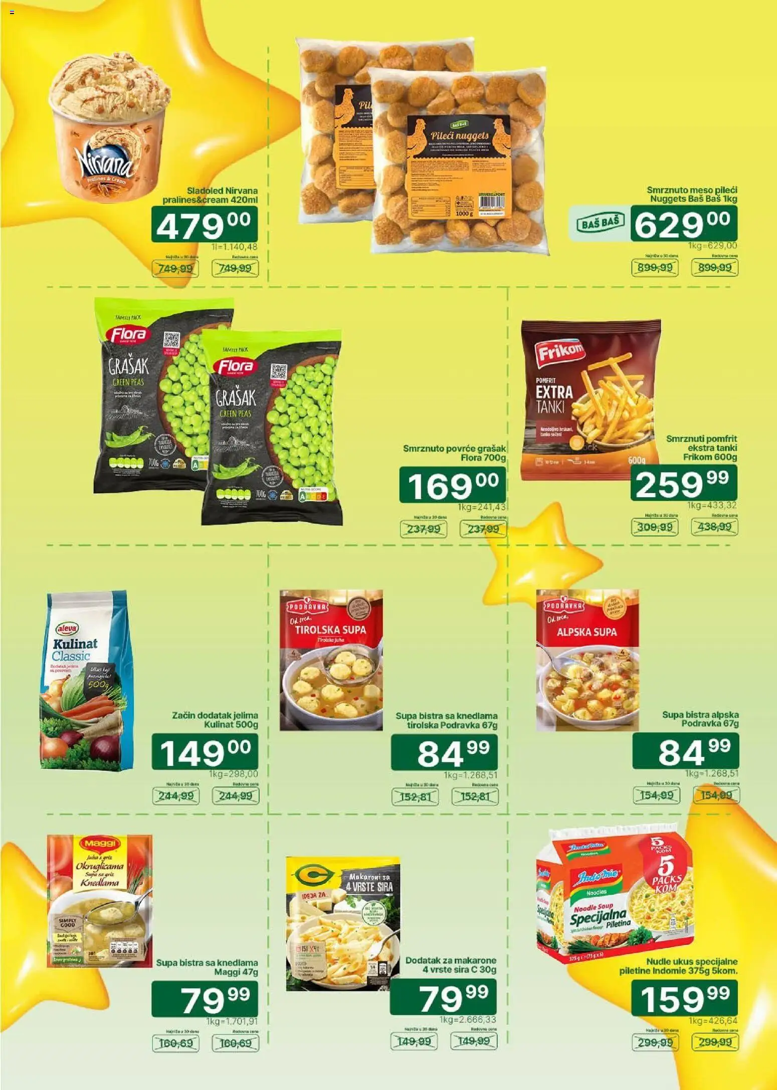 Univerexport katalog - važi od 01.10.2026 | Strana: 4 | Proizvode: Sladoled, Smrznuti pomfrit, Podravka, Povrće
