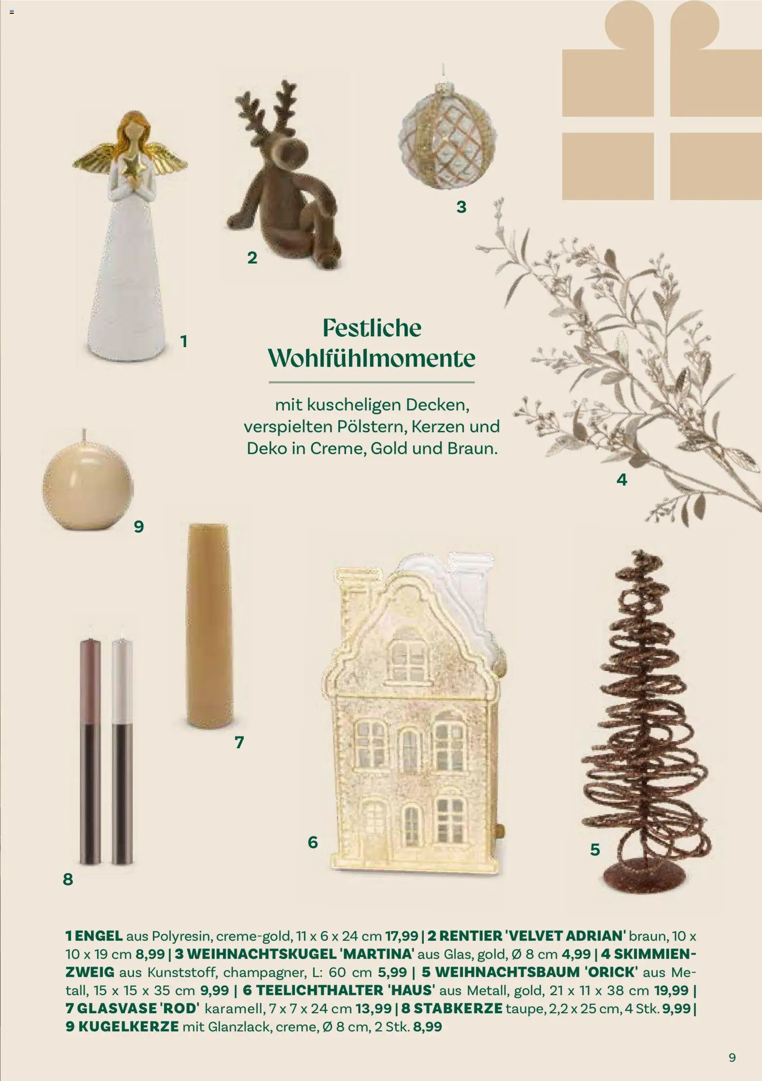 bellaflora Christmas gültig ab 06.10.2026 | Seite: 9 | Produkte: Kerzen