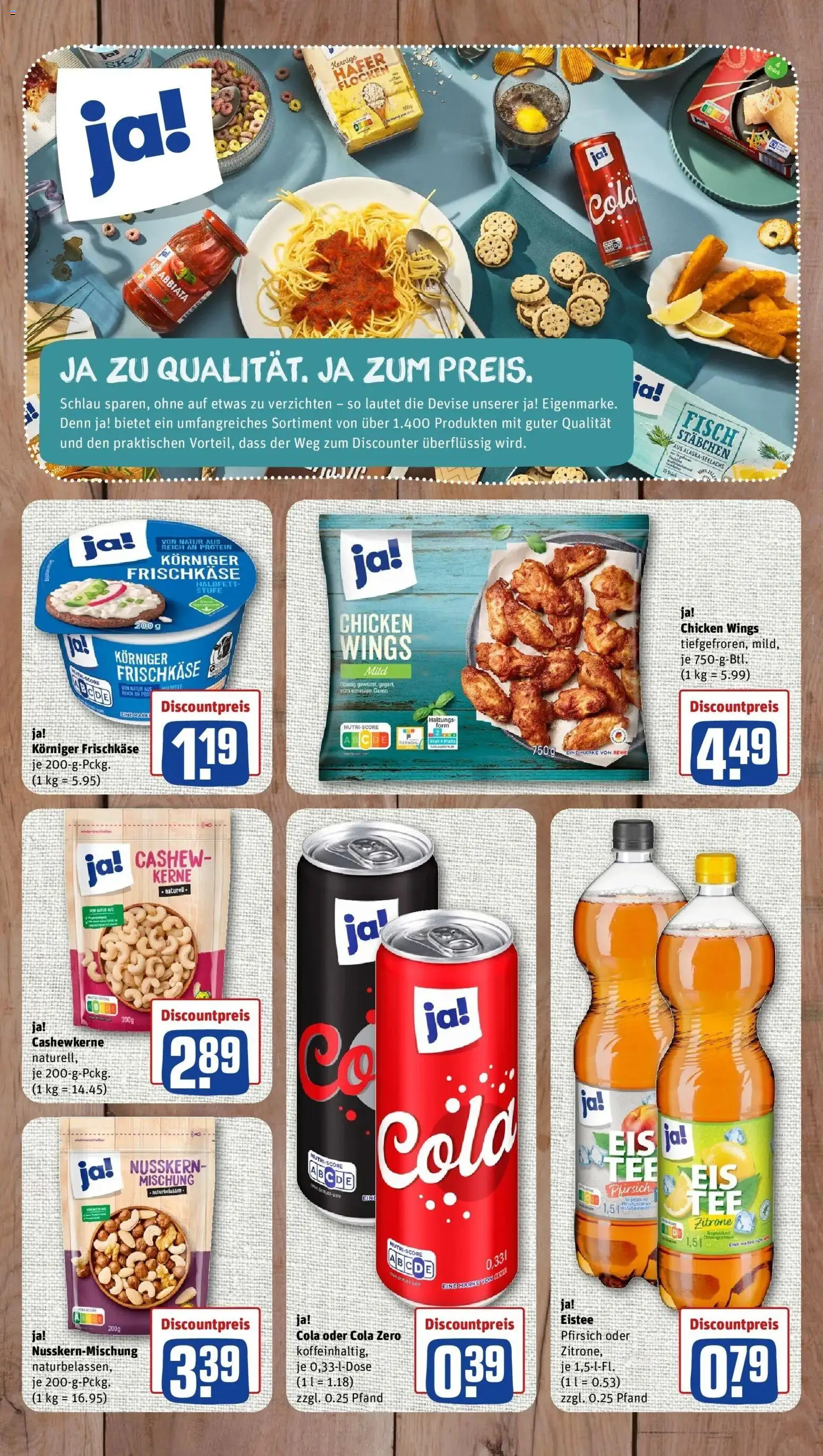 REWE Prospekt ab 24.08.2026 zum Blättern » Angebote | Seite: 7 | Produkte: Pfirsich, Flocken, Eis, Frischkase