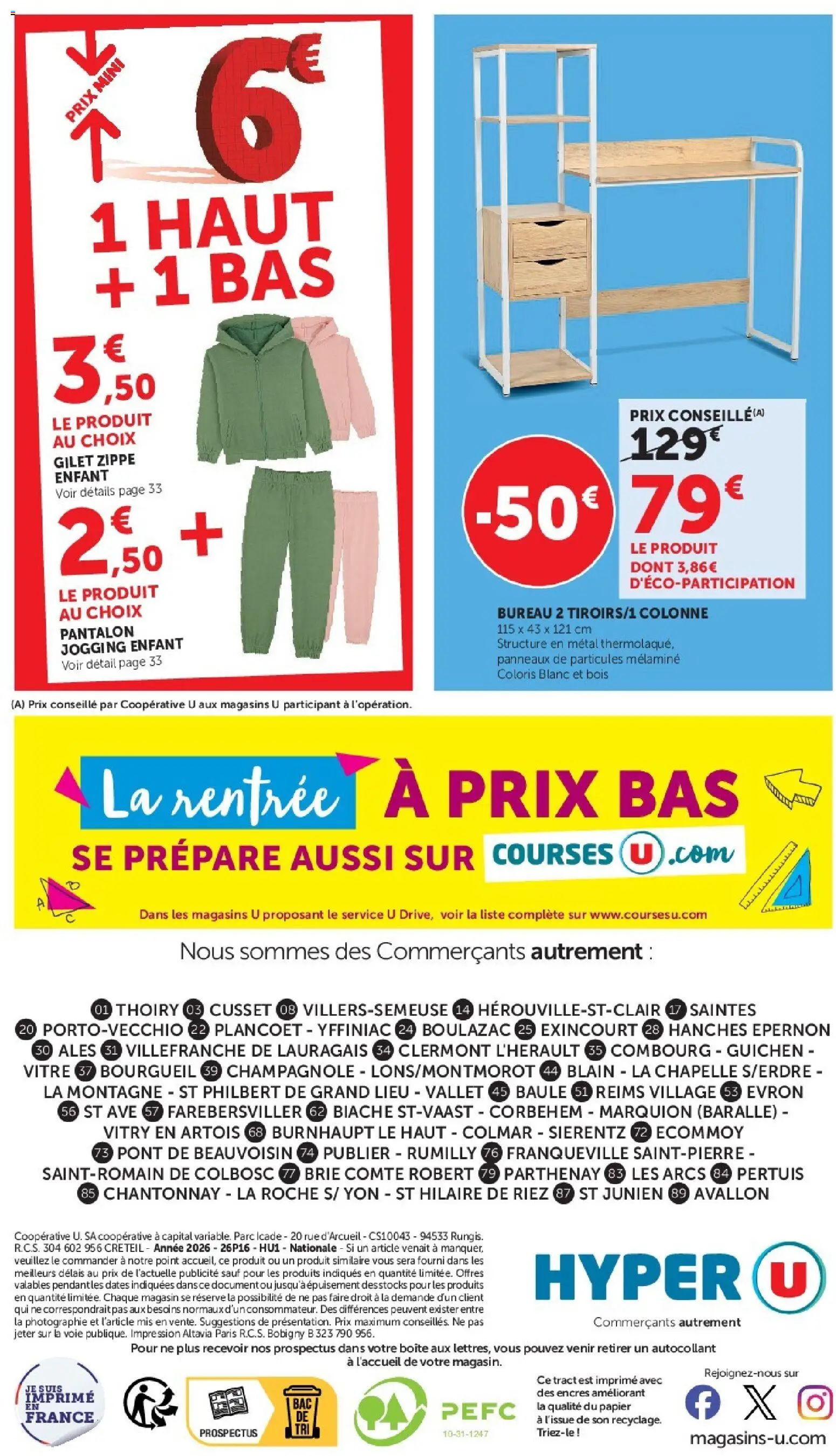 {H1} | Page: 96 | Produits: Arcs, Bureau, Pantalon, Brie