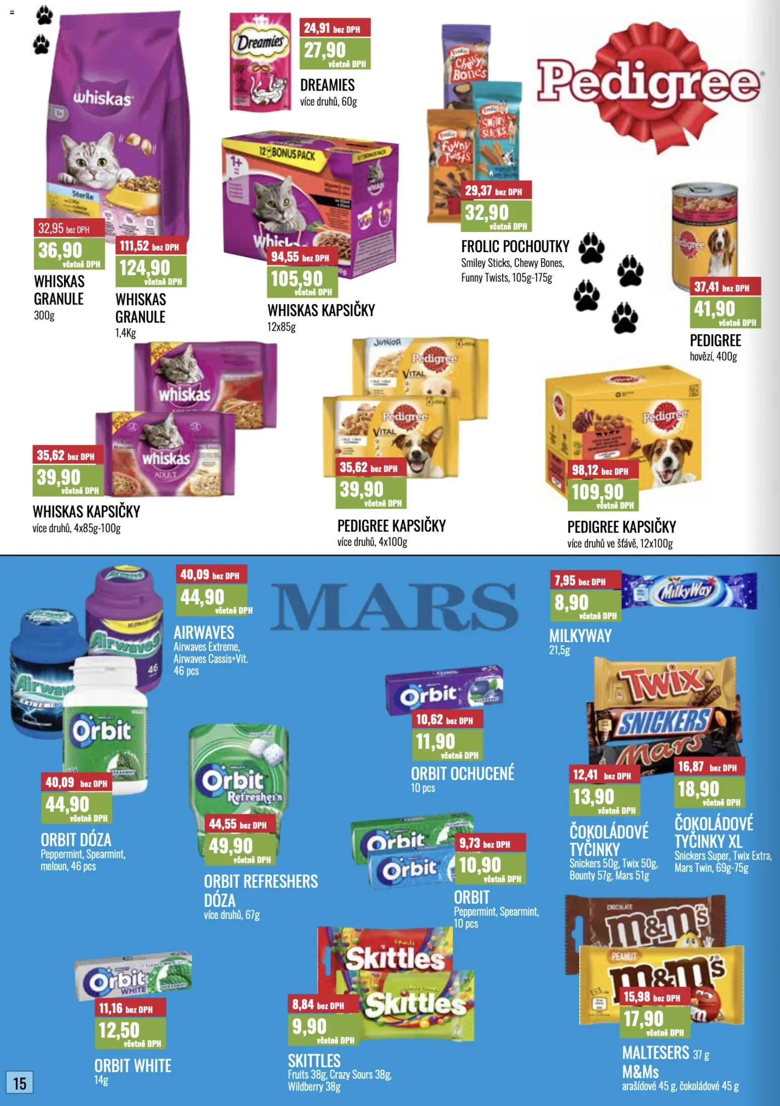 Ratio leták od 01.10.2026 | Strana: 16 | Produkty: Whiskas, Tyčinky, Pedigree kapsičky, Snickers