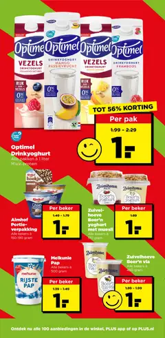 Optimel Drinkyoghurt Mango Ananas, Drinkyoghurt Mango Ananas - Voorbeeld van een folder van Plus, geldig van 07-10-2026 | Pagina: 6
