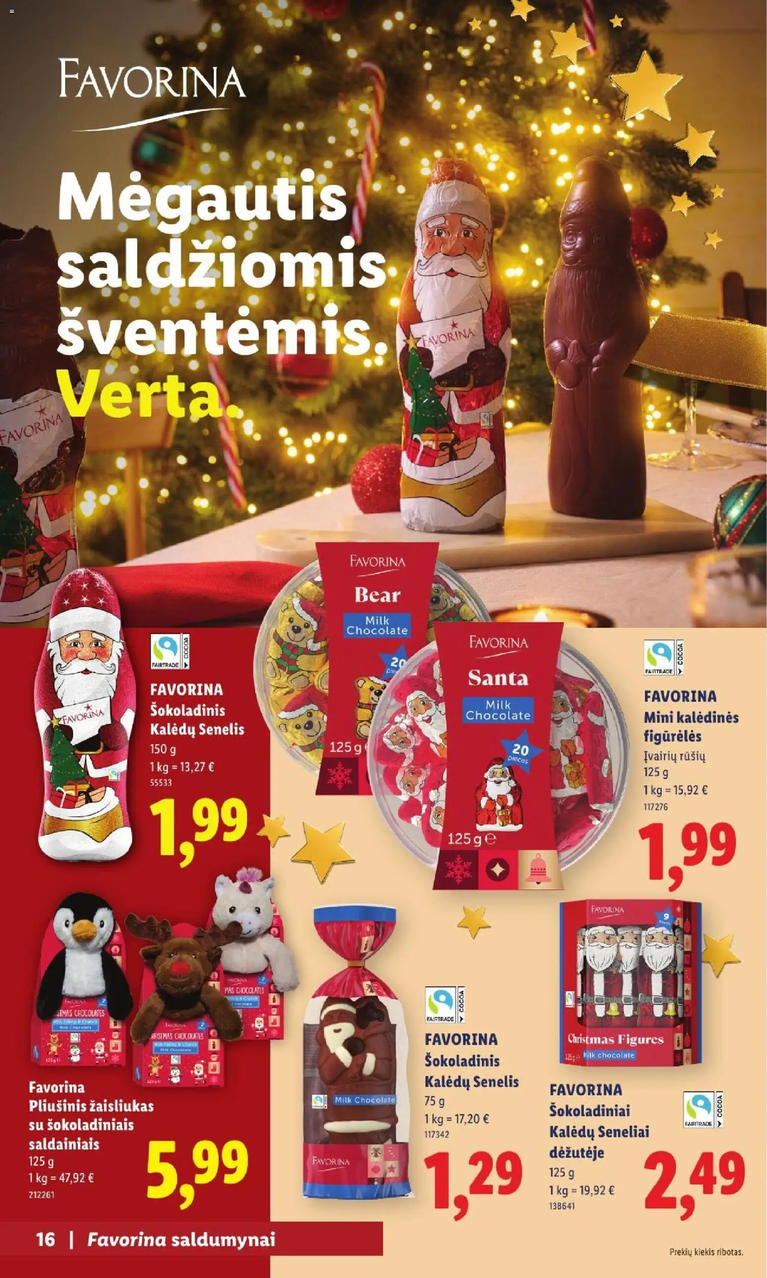 LIDL akcijos nuo 2026.11.02 | Puslapis: 16 | Prekių: Saldumynai