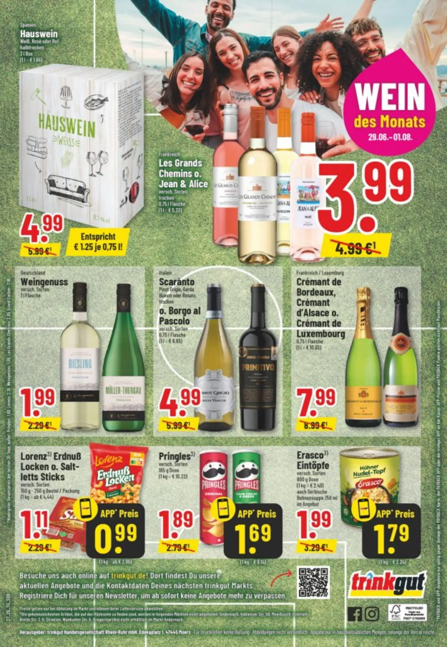 Trinkgut Prospekt – gültig ab 29.06.2026 | Seite: 10 | Produkte: Box, Wein, Pringles