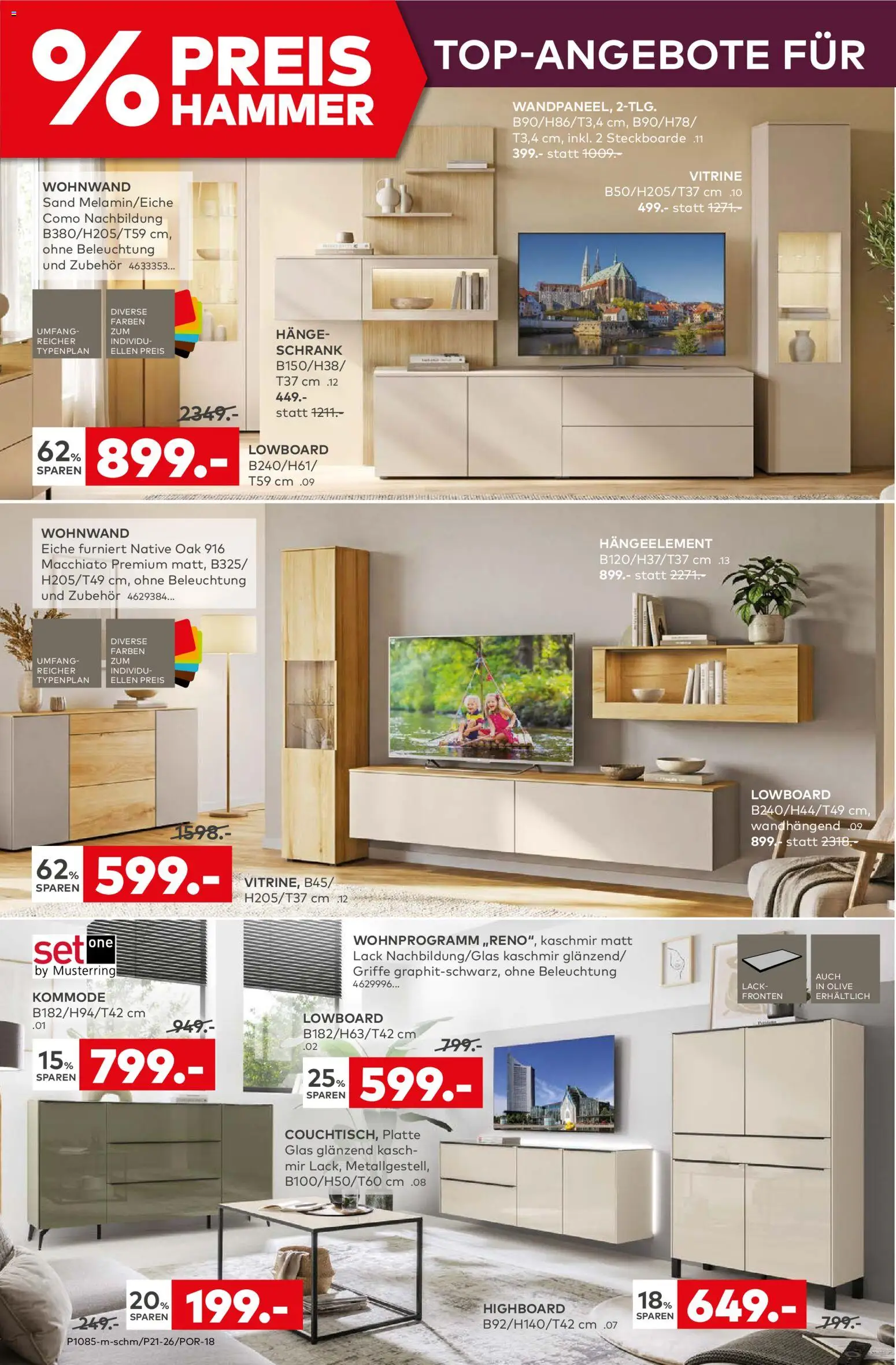 Porta! Prospekt 	 – gültig ab 17.05.2026 | Seite: 8 | Produkte: Wohnwand, Lowboard, Kommode, Schrank