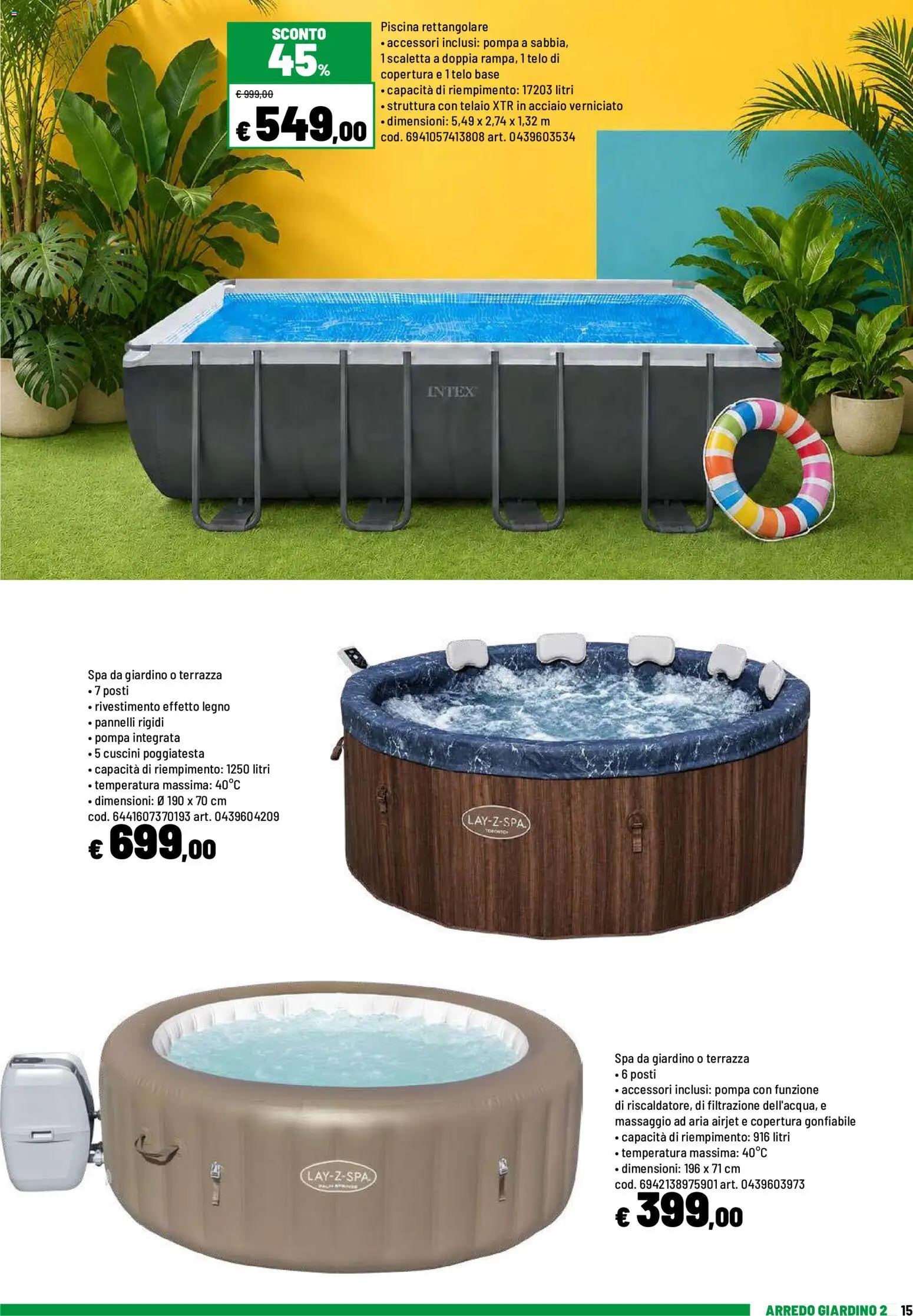Volantino Iper del 01.06.2026 | Pagina: 15 | Prodotti: Scaletta, Piscina