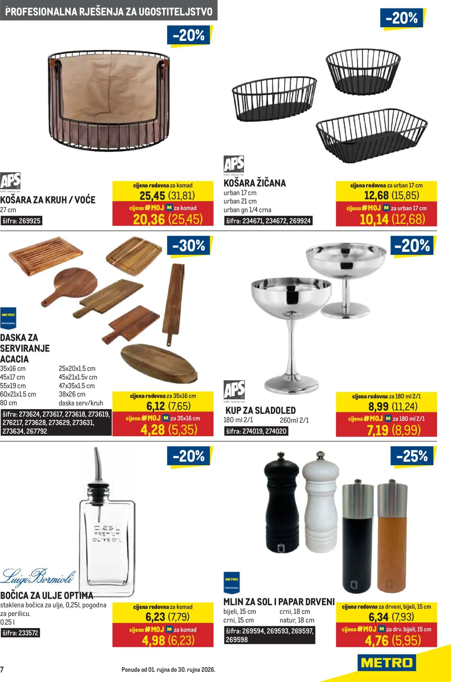 Metro katalog | vrijedi od 01.09.2026 | Stranica: 7 | Proizvodi: Sladoled, Voće, Sol, Papar