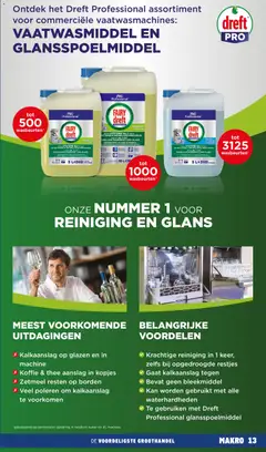 Makro folder - Horeca Magazine 5 - Voorbeeld van een folder van Makro, geldig van 11-08-2026 | Pagina: 13 | Producten: Vaatwasmiddel, Koffie, Kan, Water